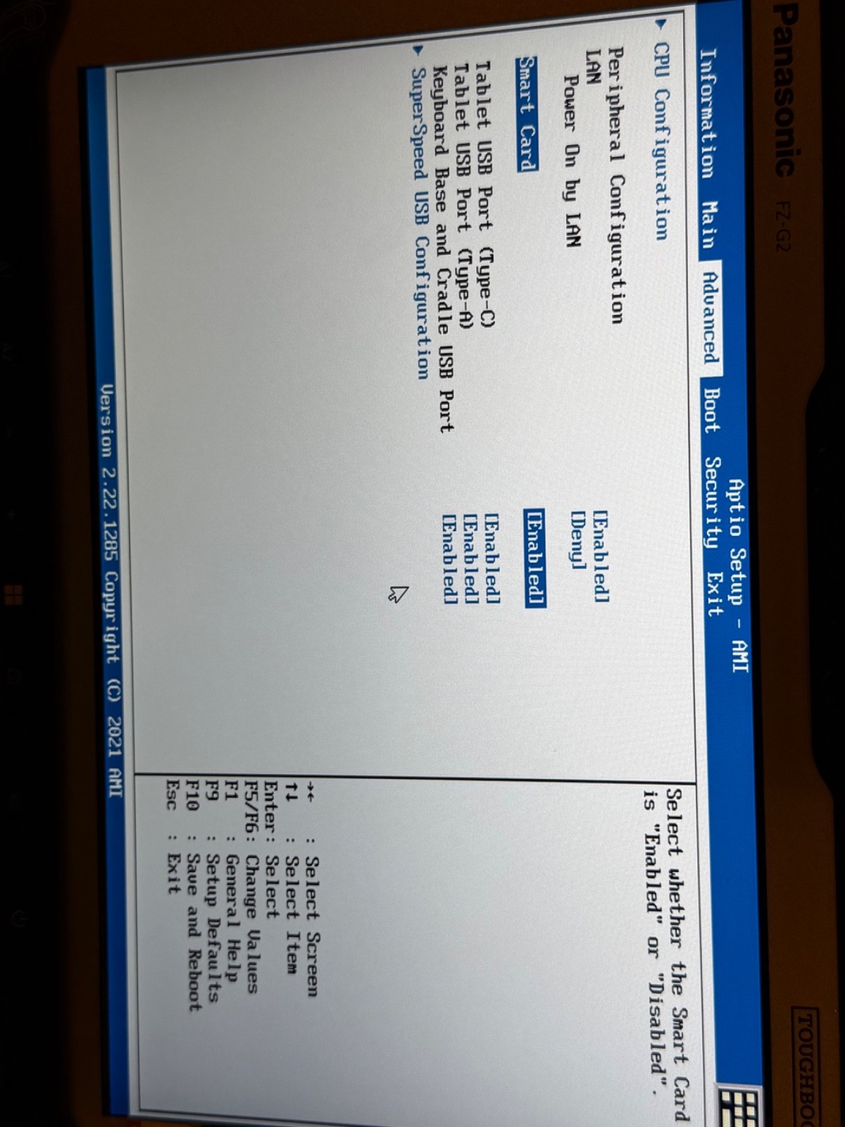 Panasonic Toughbook FZ-G2 MK2 i7-1270p 1TB SSD 32GB RAM DGPS Keyboard 0 Hours