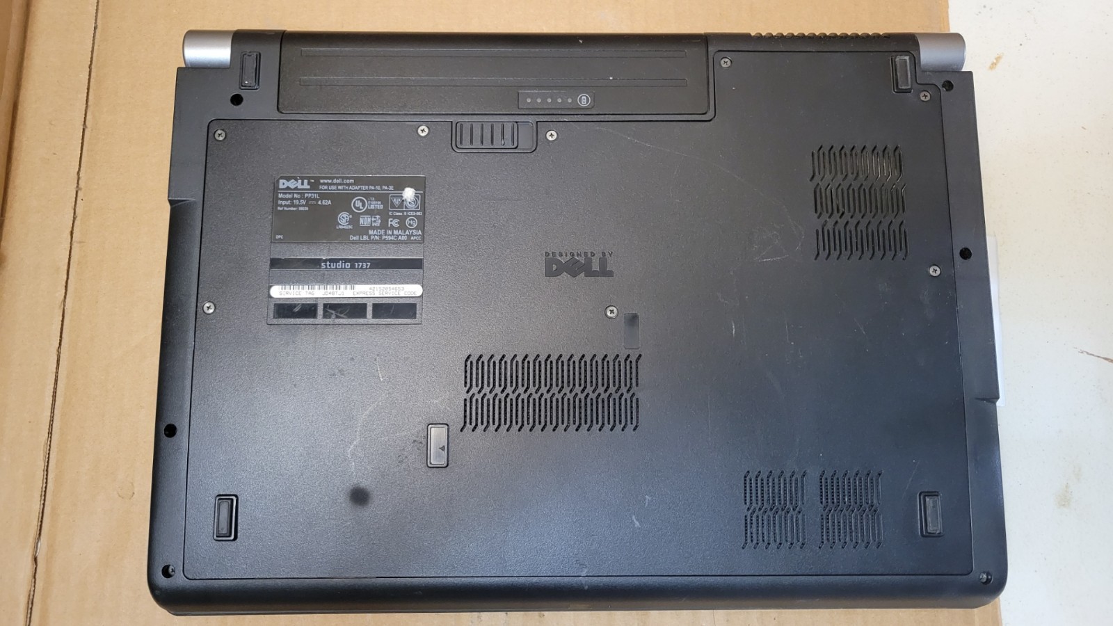 Dell Studio 1737 Laptop | Intel Pentium T4200 2GHz | 4GB Ram | 240GB HDD Win 10