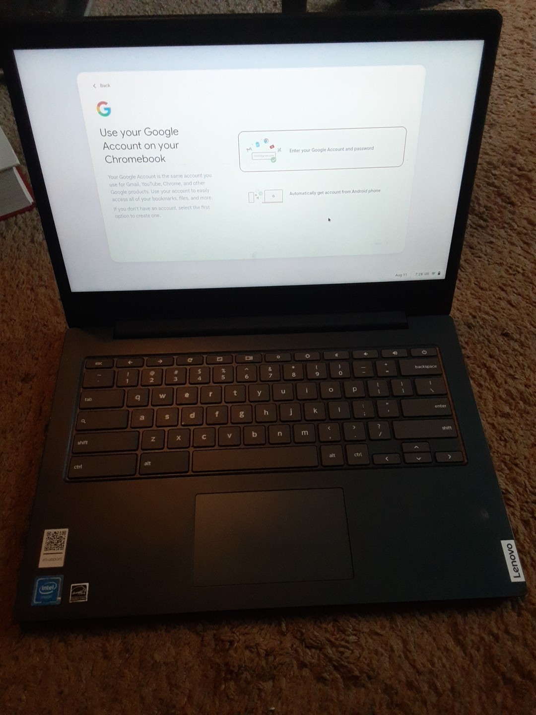 Lenovo ideapad 3 CB-14IGL05 chromebook Celeron N4020 1.1GHz 4GB RAM 64GB eMMC