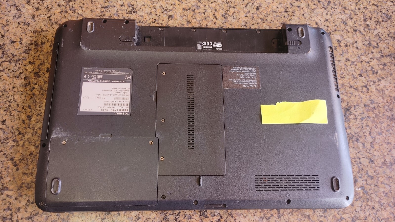 Used Lot of 4 – Assorted Toshiba Satellite’s – L505, L655, L755D, A215 – No HDD