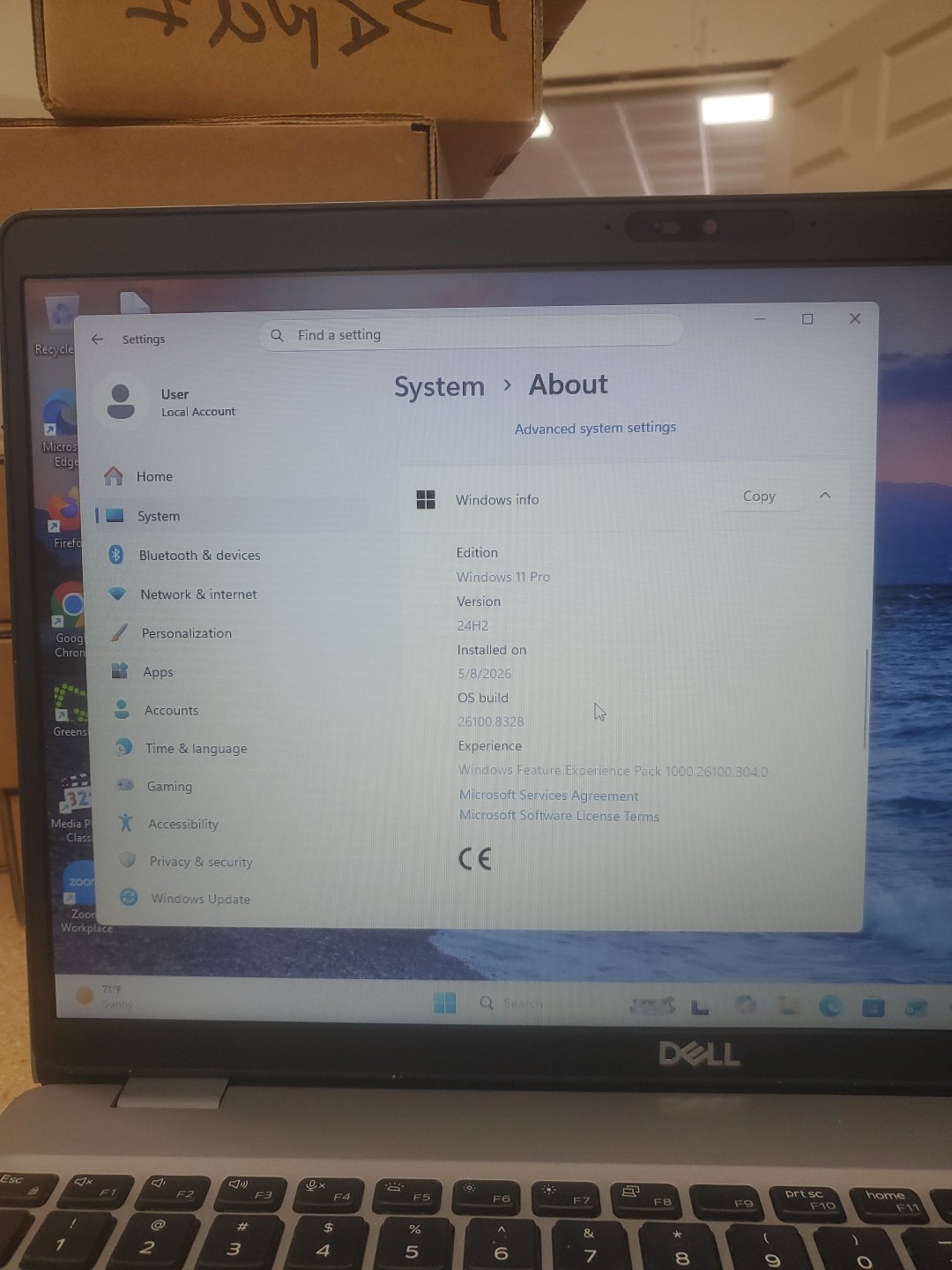 Dell Precision 3550 Laptop – i5-10310U 8GB 256GB SSD 15.6″ 051426-3