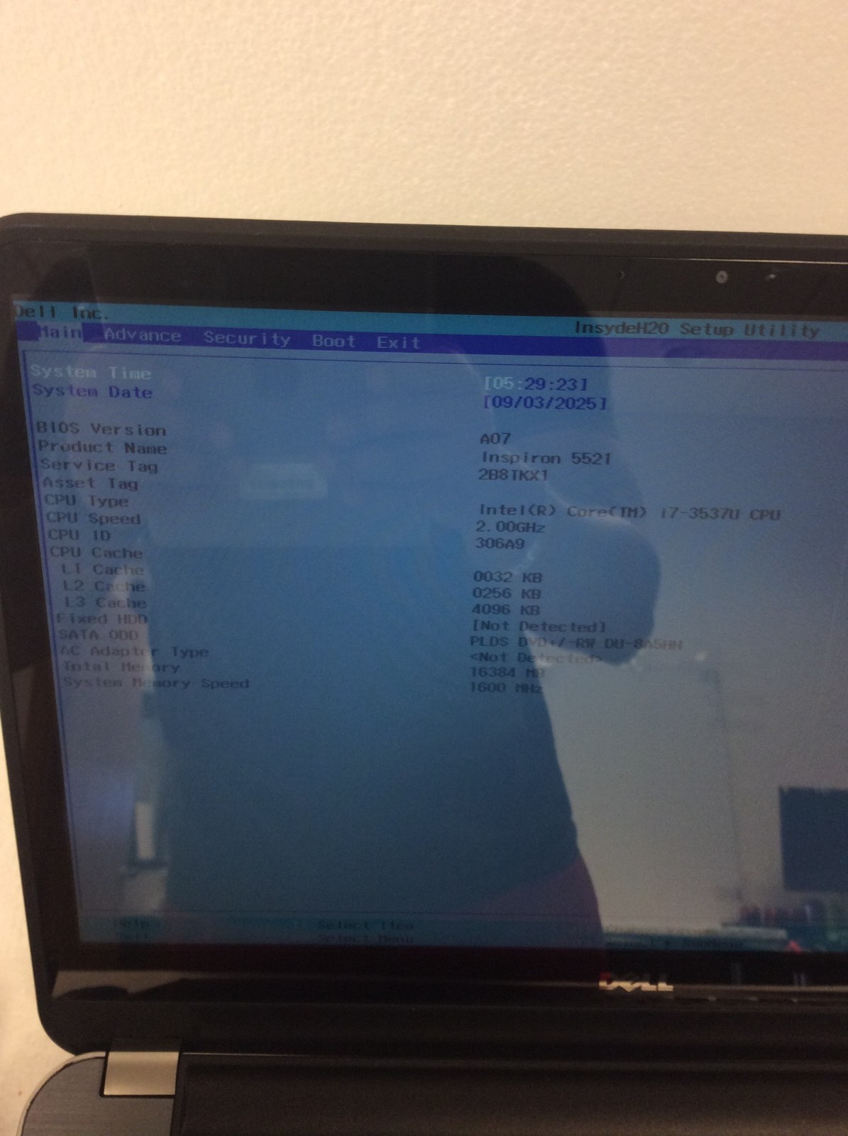 Dell Inspiron 15R 5521 Laptop i7-3537U 2.0Ghz 3rd Gen 15.6″ HD Touch w/8Gb Ram