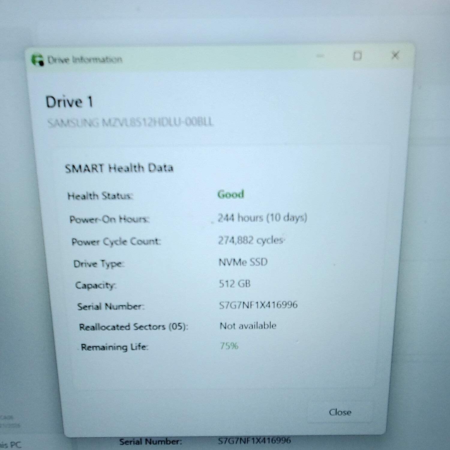 HP 255 G10 15.6″ Ryzen 7 7730U 2.0GHz 16GB RAM 512GB SSD READ
