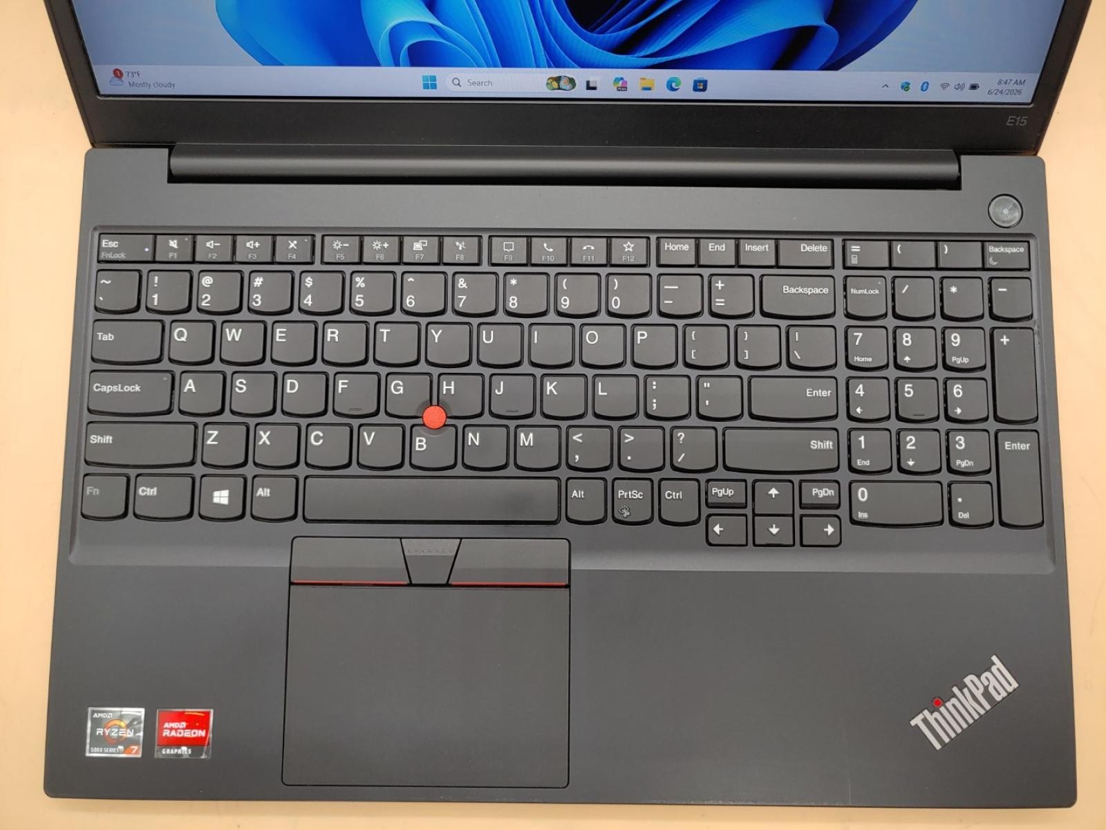 Lenovo ThinkPad E15 Gen 3 15.6″ AMD Ryzen 7 5700U 24GB 512GB Win11Pro *NO A/C*