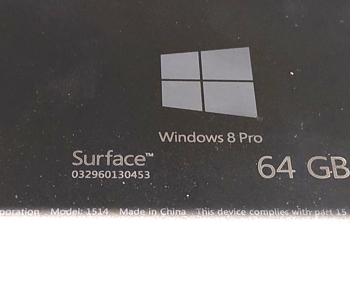 Microsoft Surface Pro 1514 Intel i5-3317U 4GB RAM 64GB SSD