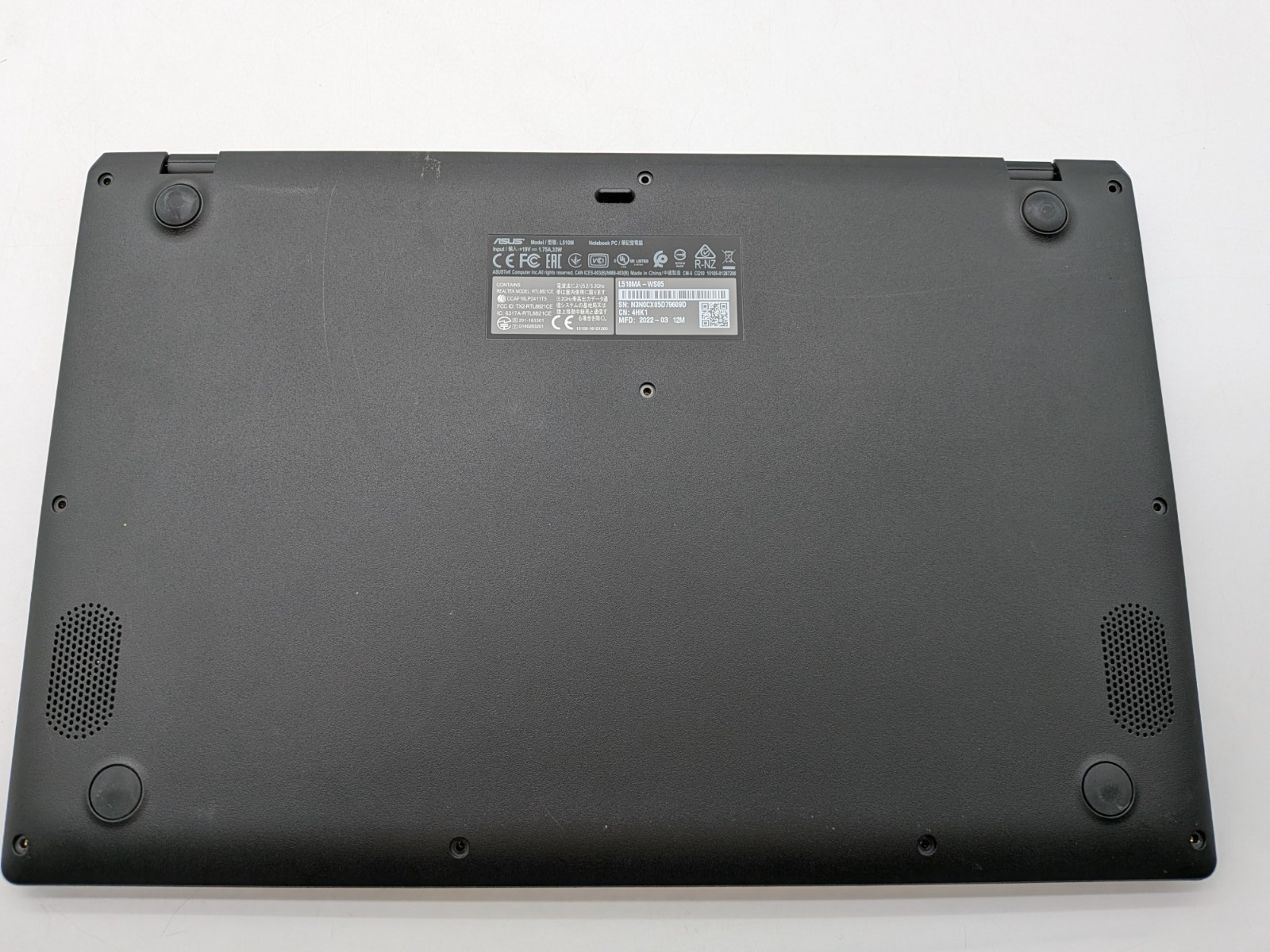 Asus L510m Laptop. NO RAM/STORAGE/OS FOR PARTS/REPAIR ONLY!
