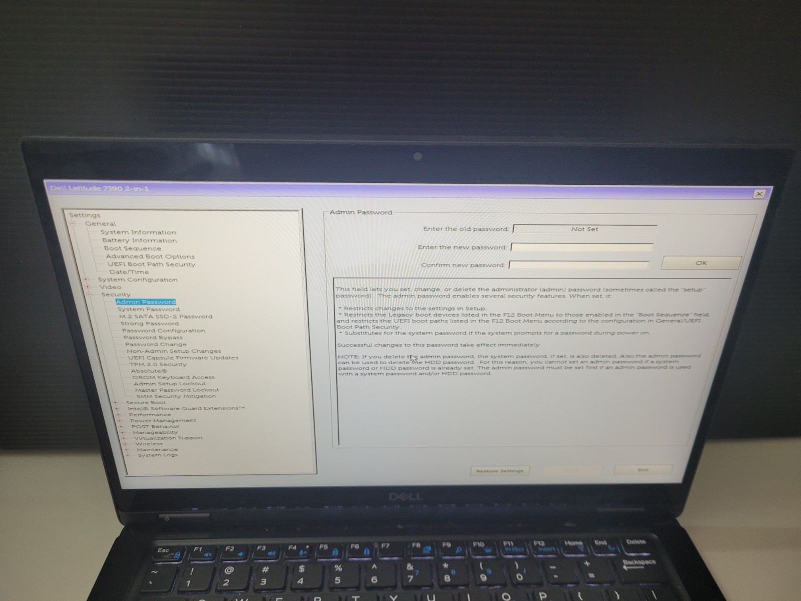 Dell Latitude 7390 Intel Core i5-8250U 1.6Ghz 8GB Ram No SSD 13.3″ Touch Laptop