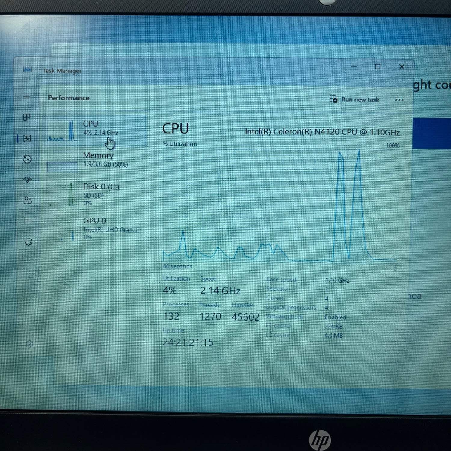 HP Laptop 14-CF2112WM 4GB RAM 64GB