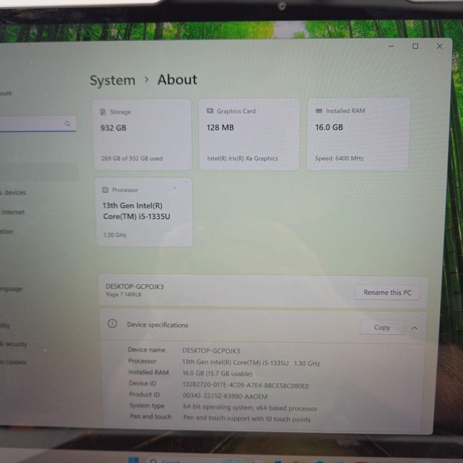 Lenovo Yoga 7 2-in-1 82YL 14″ i5-1335U 1.3GHz 16GB RAM 1TB SSD