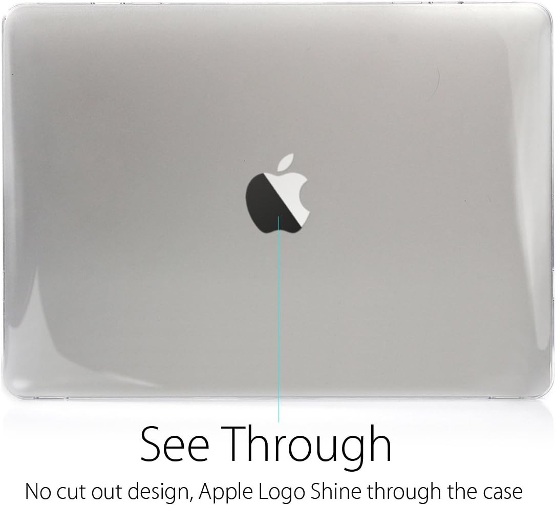 Crystal Clear Glossy Hard Case for 2016-2019 Release MacBook Pro 15 inch