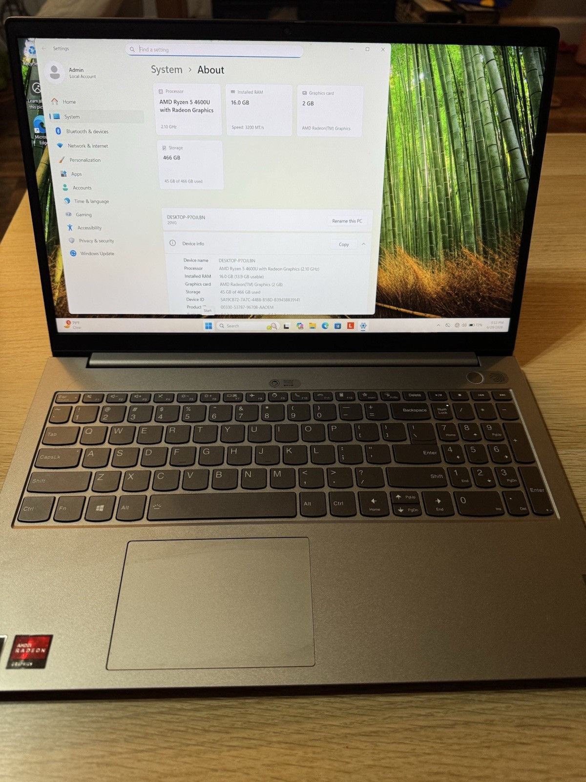 Thinkbook 15 G2 R5 4500u 16gb 500gb ssd