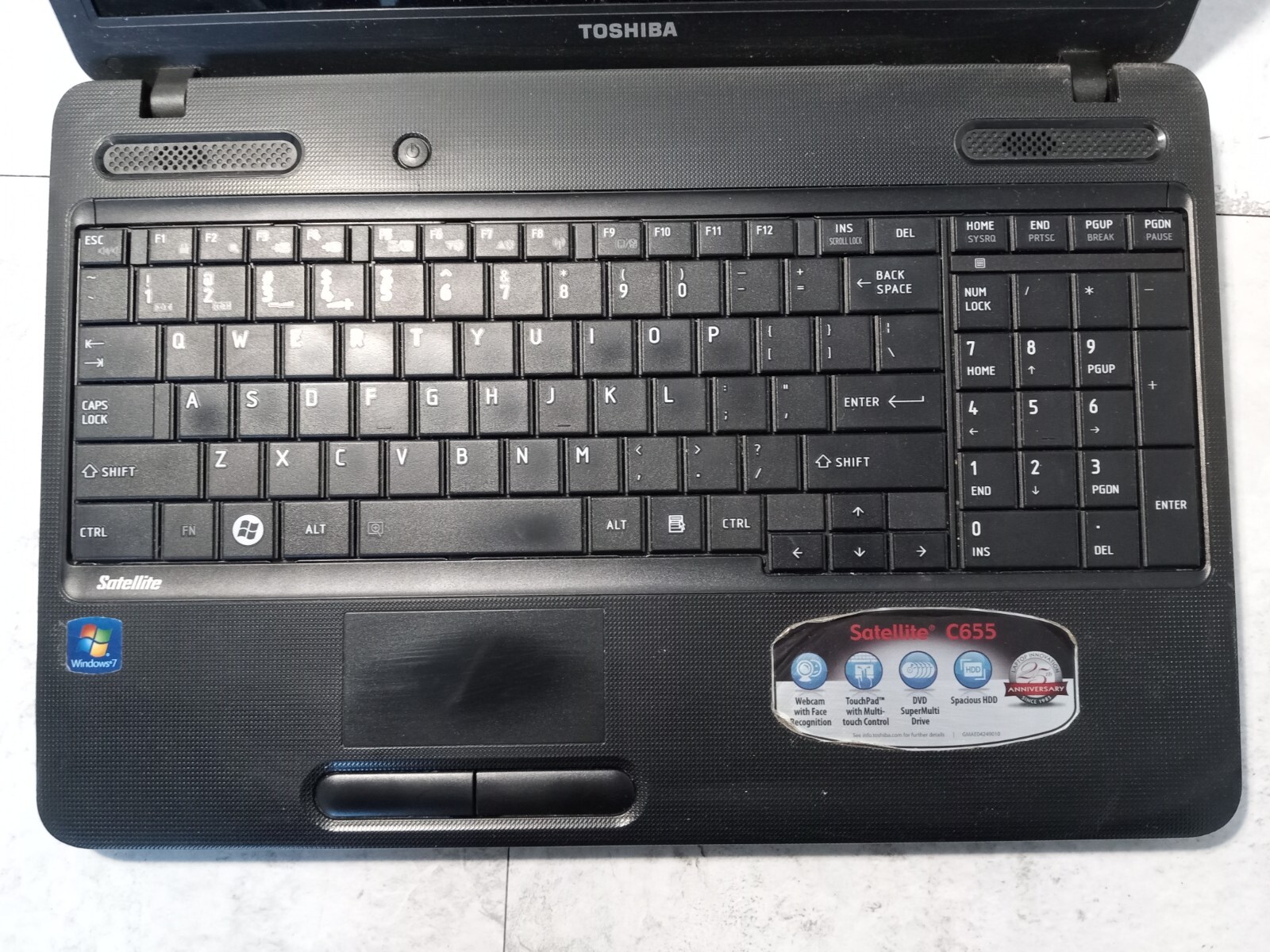 Toshiba Satellite C655D-S5084 15.6″ Laptop AMD Athlon II P340 *READ* -FM