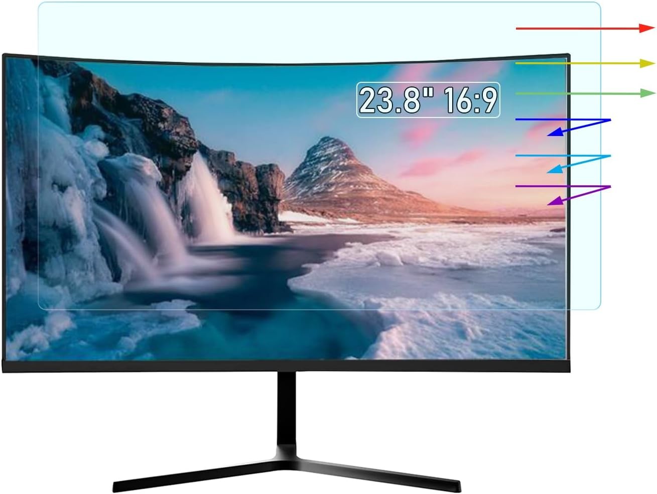 23.8″ Anti Blue Light Anti Glare Screen Protector for 23.8″ Monitor & Touchscree