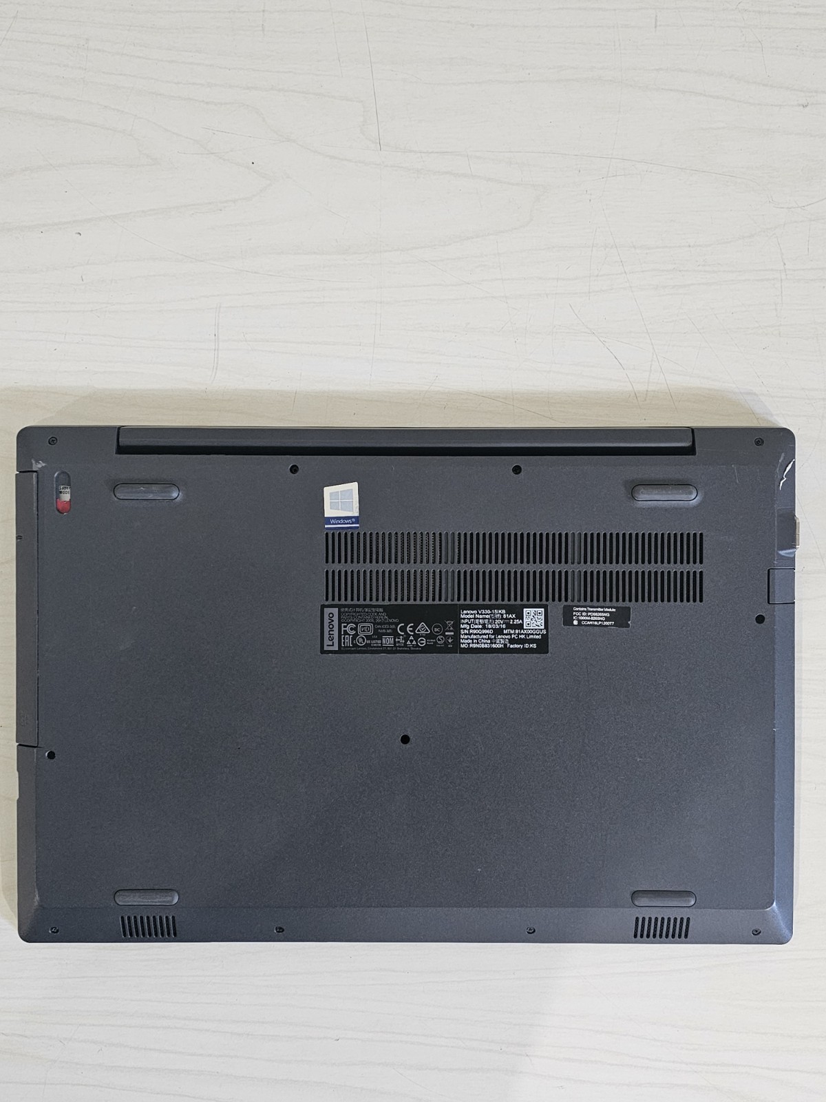 Lenovo IdeaPad V330-15IKB Laptop – i5 Gen 7 – 8GB RAM – 250GB SATA – Win 11 Read