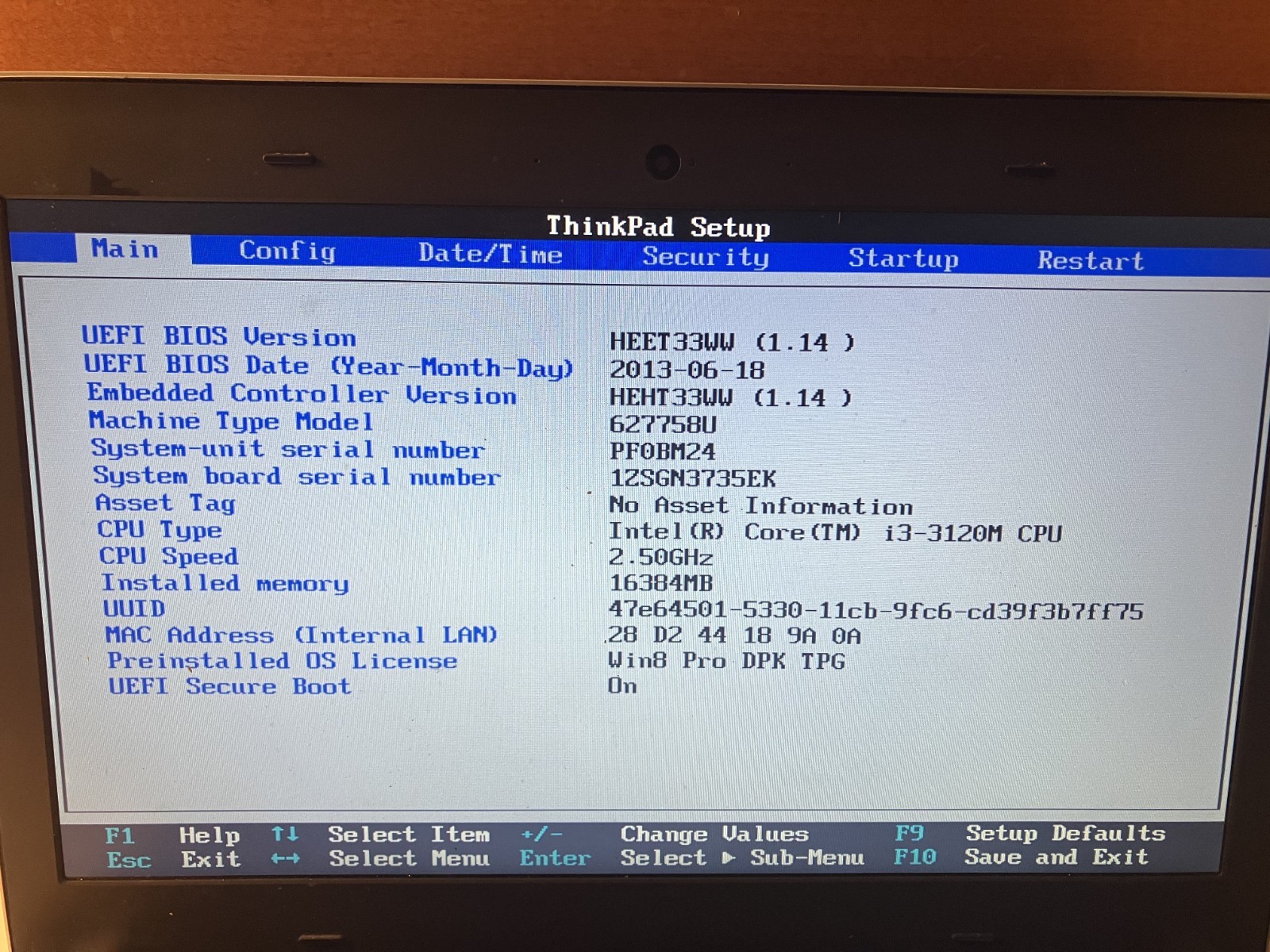 LENOVO ThinkPad Edge E431 Intel Core i3-3120M 2.50GHz 16GB RAM BOOTS NO HD PARTS