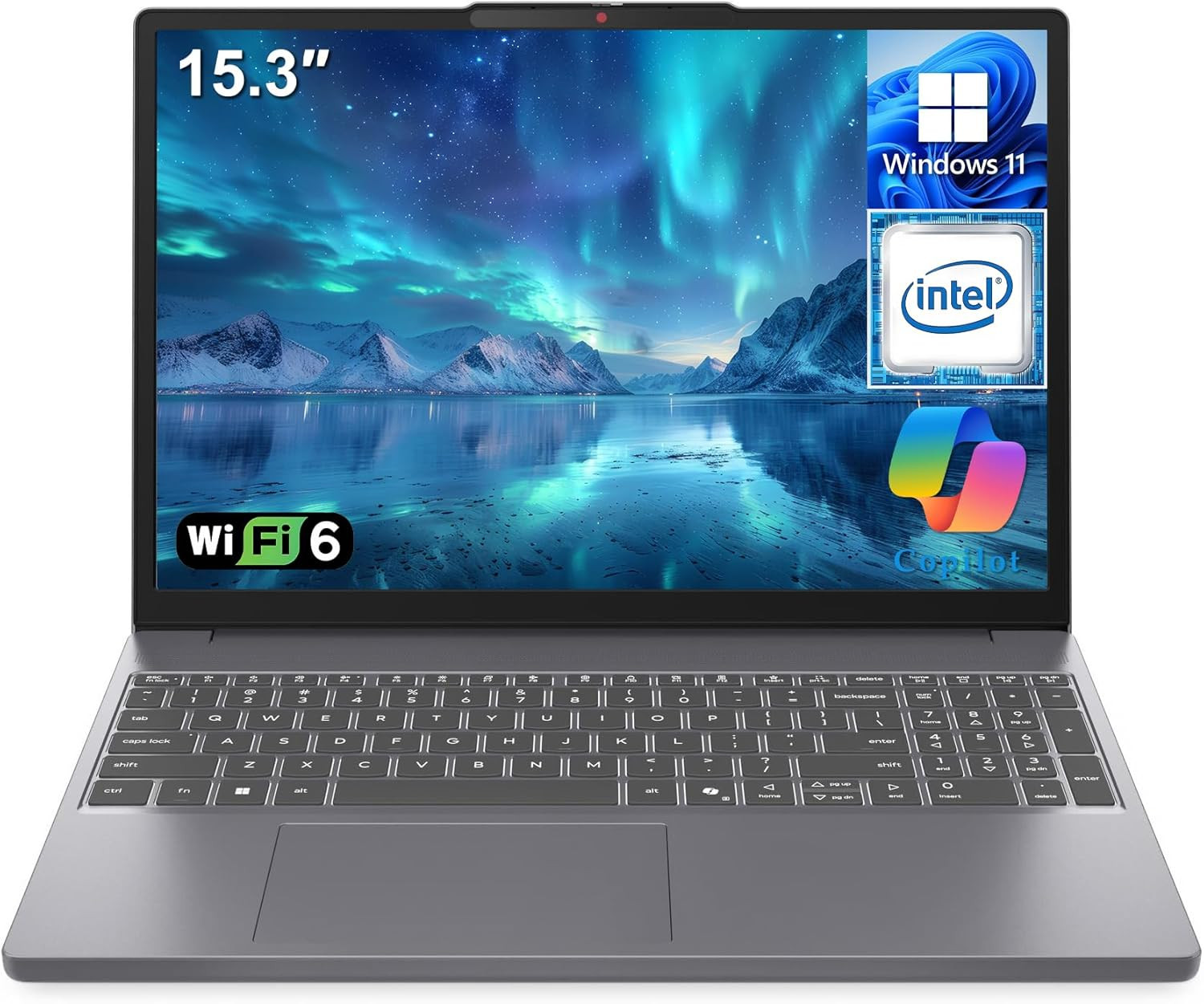Laptop Computer, Ideapad Slim 3 2026, 15.3″ FHD Anti-Glare Display, Intel Core I