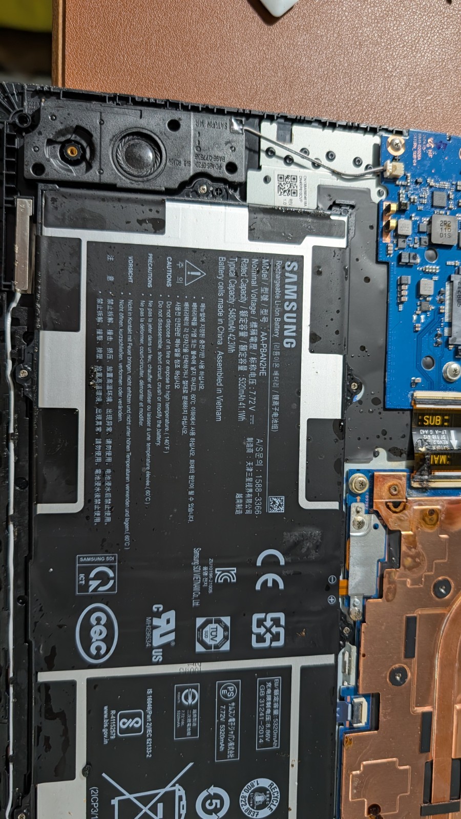 Samsung Galaxy Chromebook Go 14″ celeron *parts only* water damage
