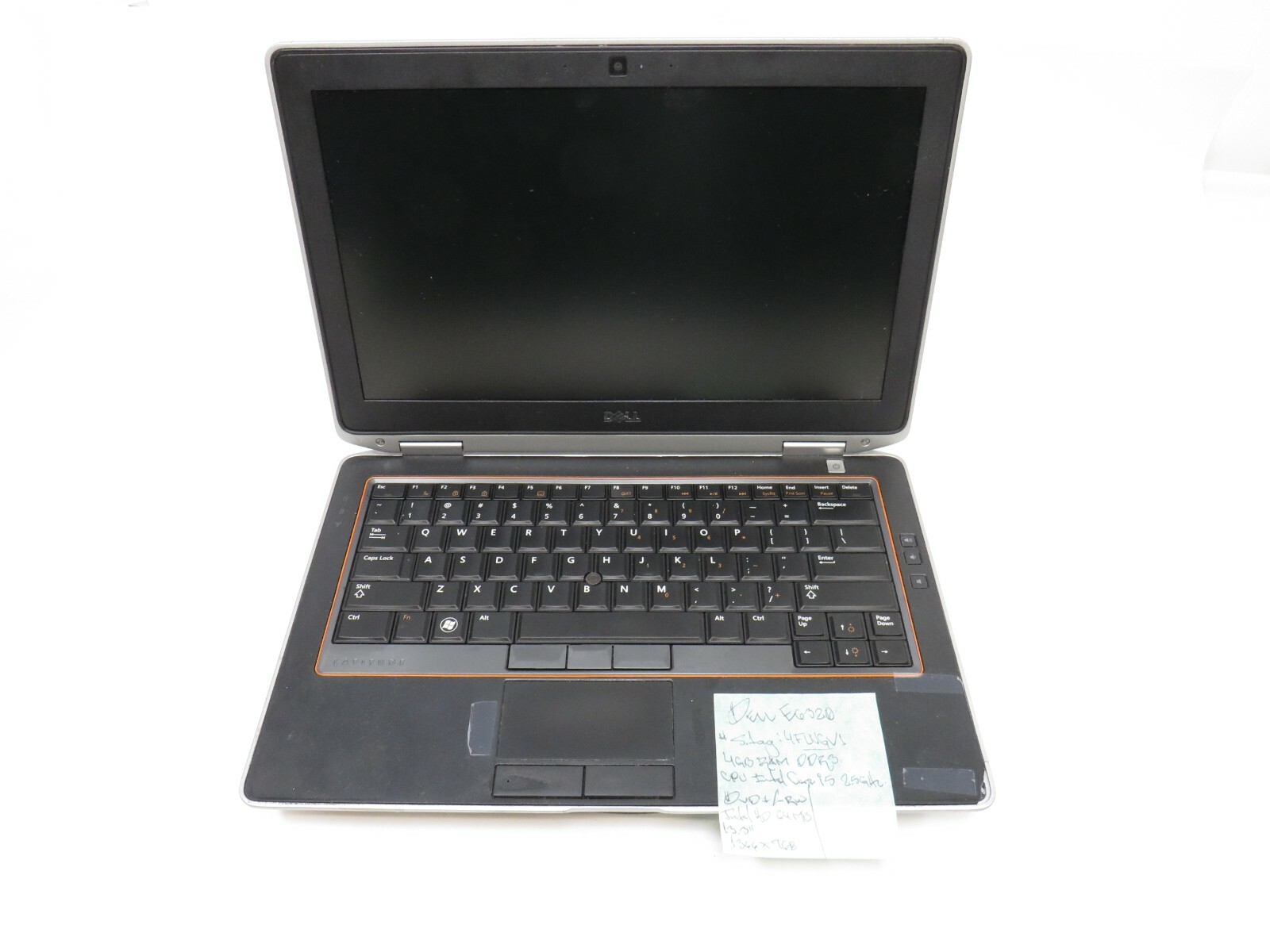 Dell E6320 S. Tag: 4FLNGV1 4GB RAM DDR3 CPU Intel i5 2.5 GHz 13.3″ AS IS