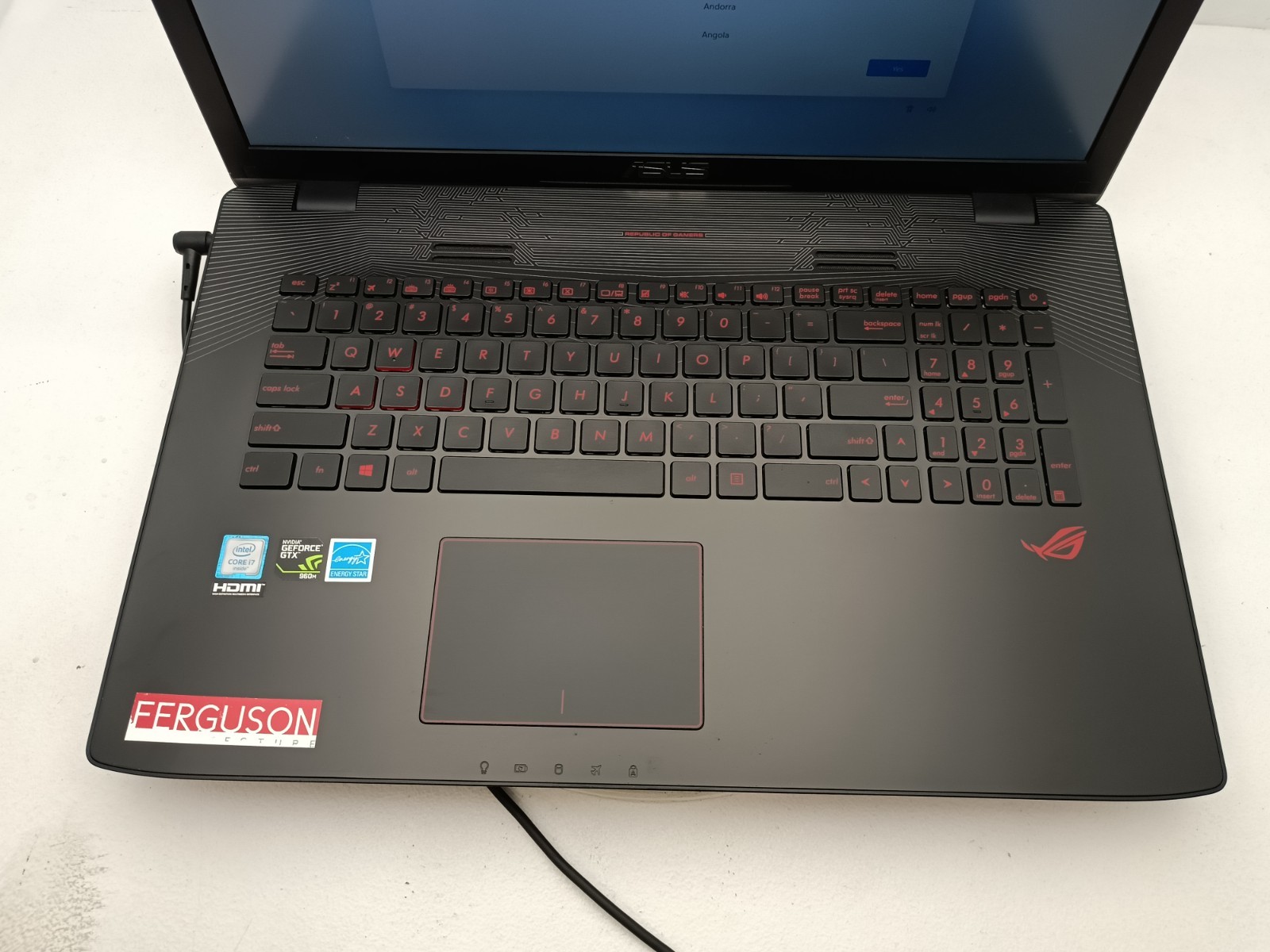 ASUS ROG GL752VW-GS71 | CORE I7-6700HQ | 256GB +1TB | 16GB *Read* #91