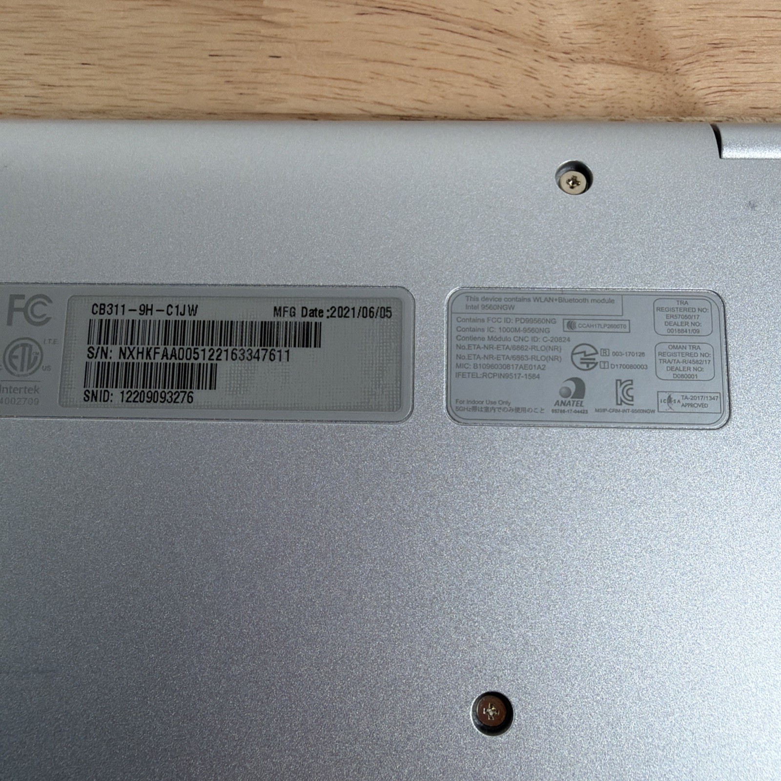 Acer Chromebook N17Q8 CB311 Series – Bad Battery READ