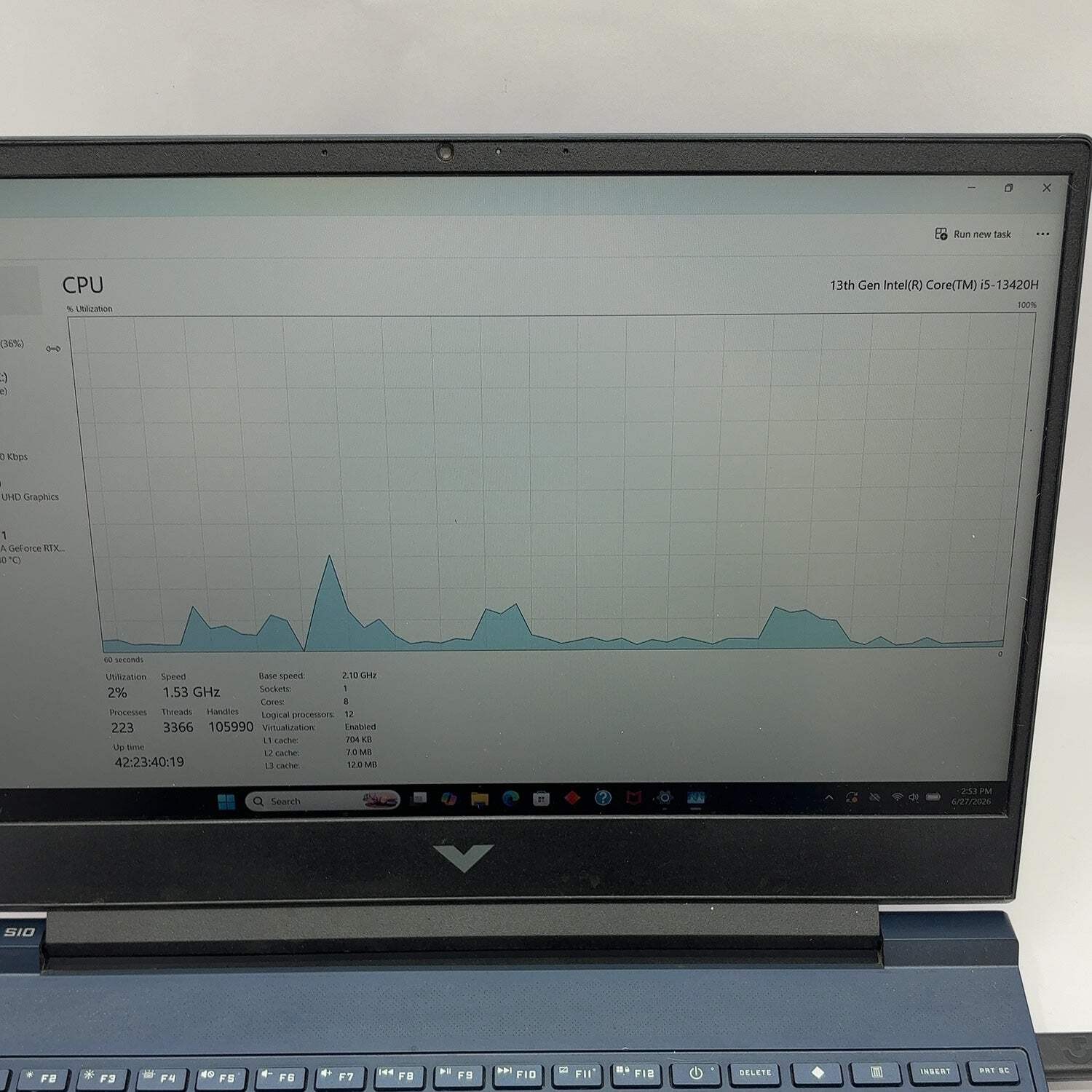 Broken HP Victus Gaming i5-13420H 24GB RAM 512GB SSD RTX 3050 Mousepad Stuck
