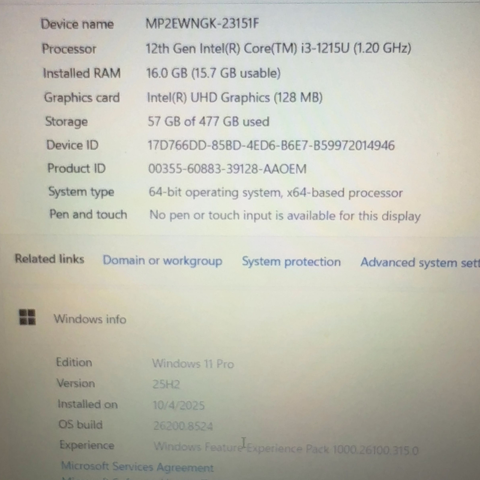 Lenovo ThinkBook 15 G4 IAP 15.6″ FHD i3-1215U 16GB RAM 512GB SSD Win 11 Pro
