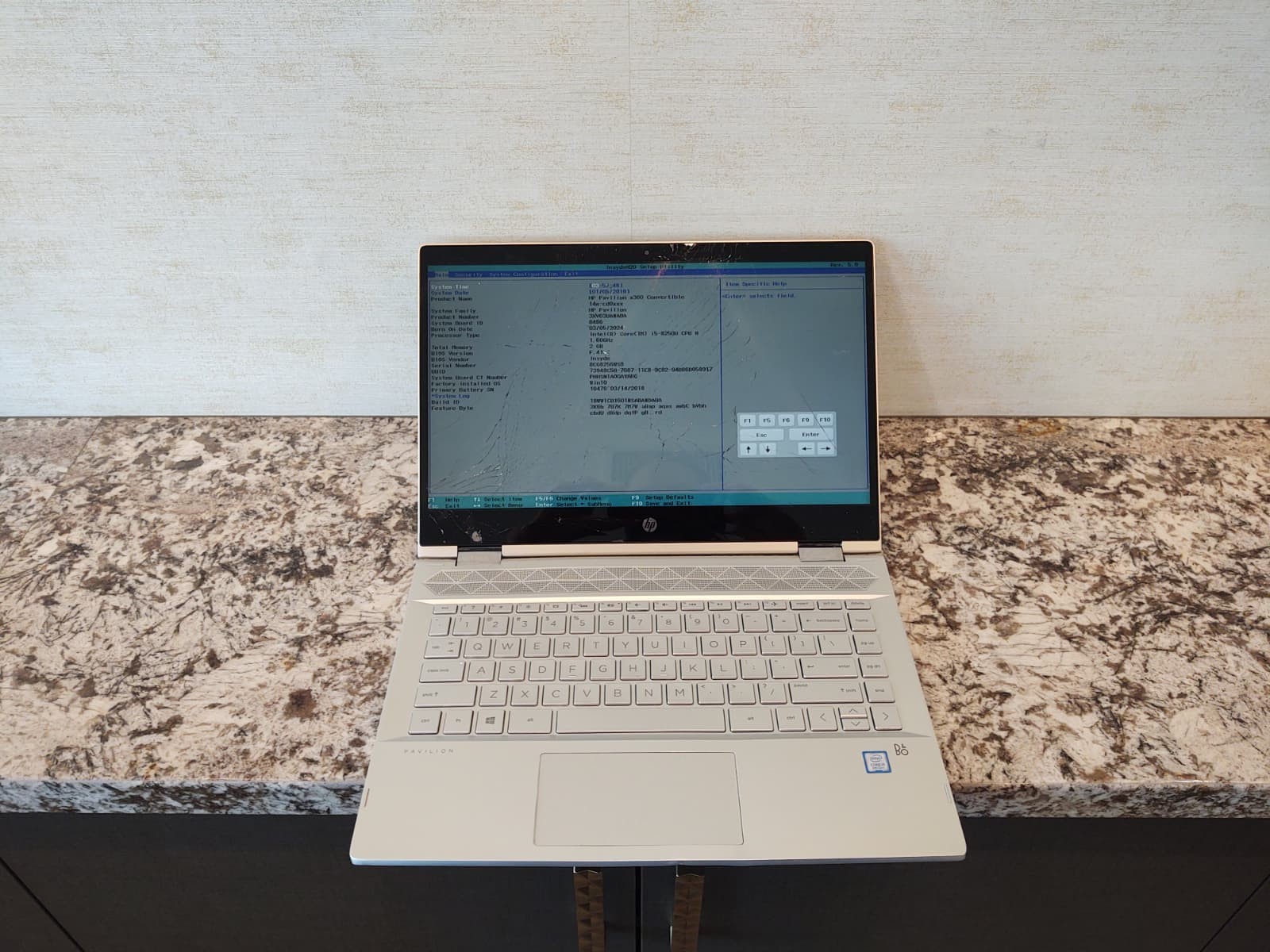 HP Pavilion x360 14m-cd0003dx Intel i5-8250U 2GB RAM Touchscren