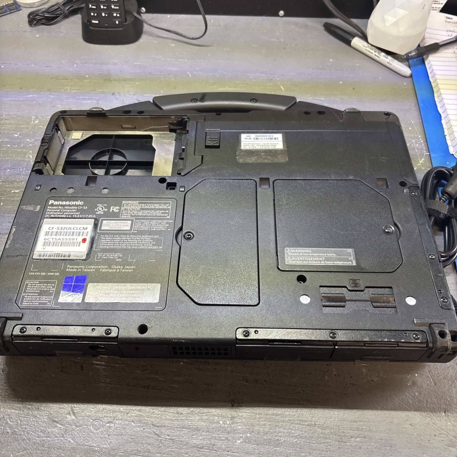 Panasonic CF-53 | Intel i5-4310U 2.00GHz 8GB RAM No HDD or Caddy.