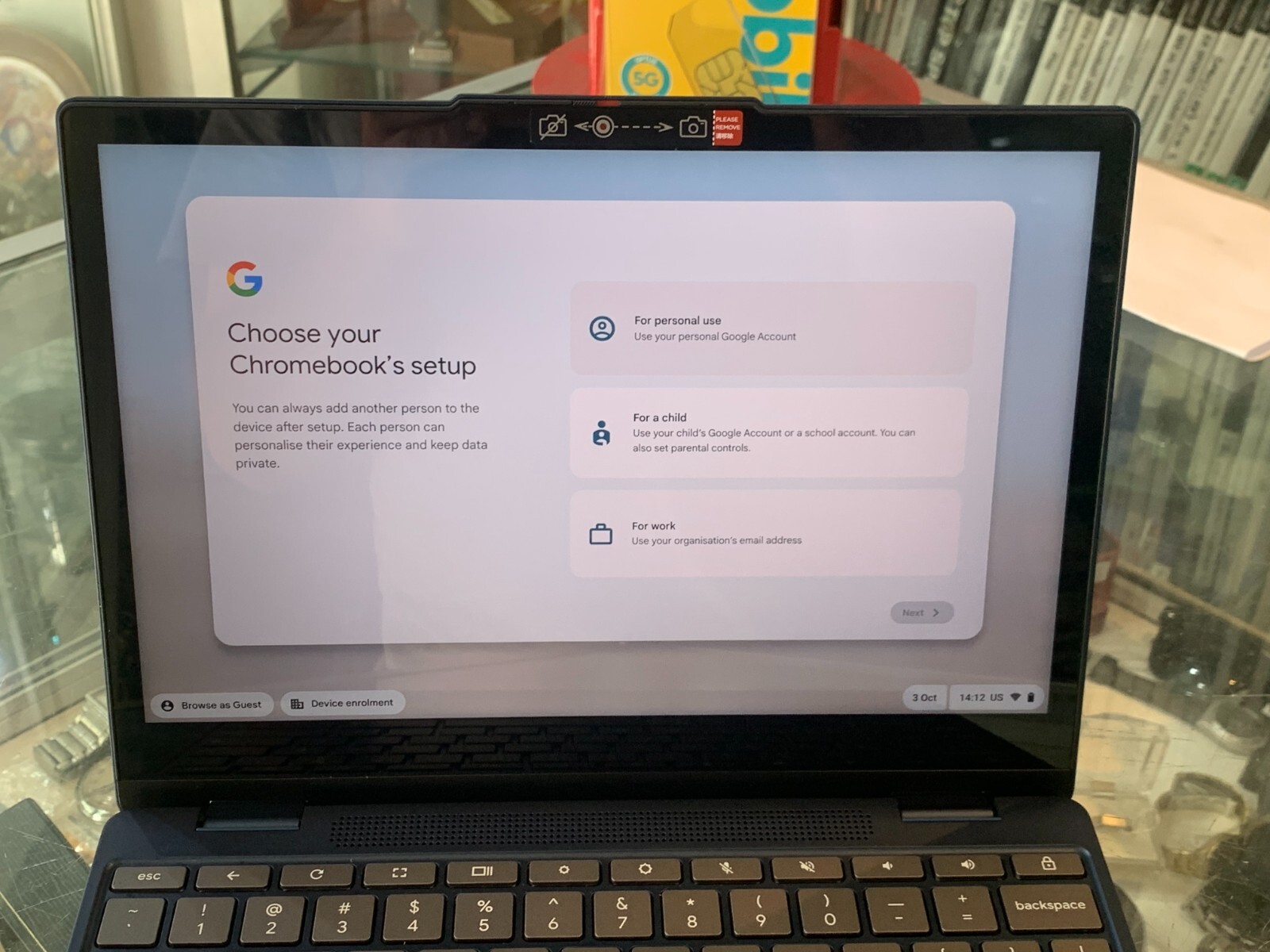 LENOVO IP FLEX 3 CHROMEBOOK 12IAN8 TYPE 82XH (128GB EMMC / 4GB RAM)
