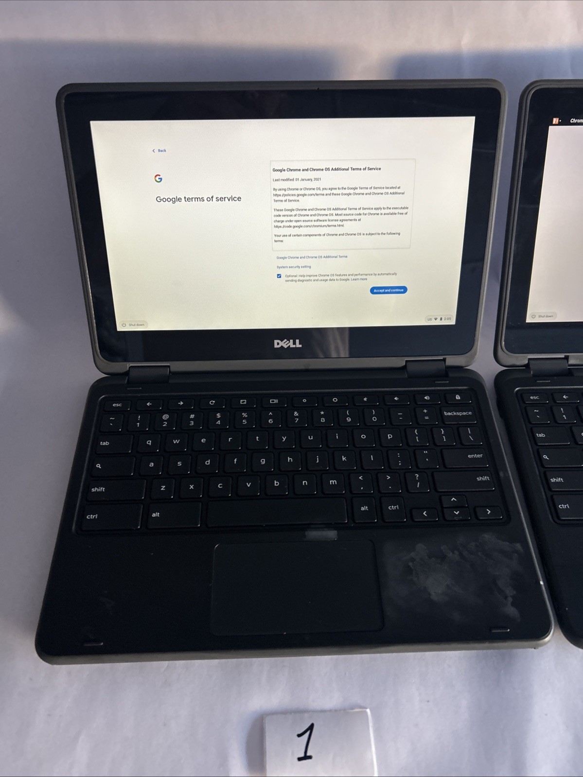 2 Dell 3189 Chromebook Parts Unit – For Spares or Repair