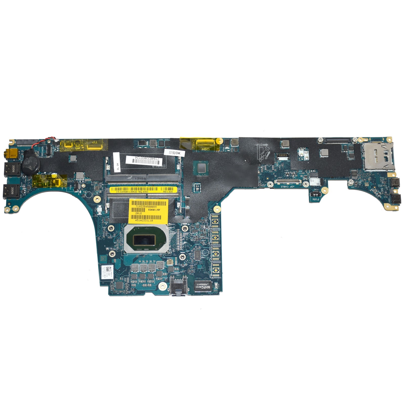 Dell Precision 7540 Laptop Motherboard Intel Core i9-9980HK 2.4GHz CPU 2H58H