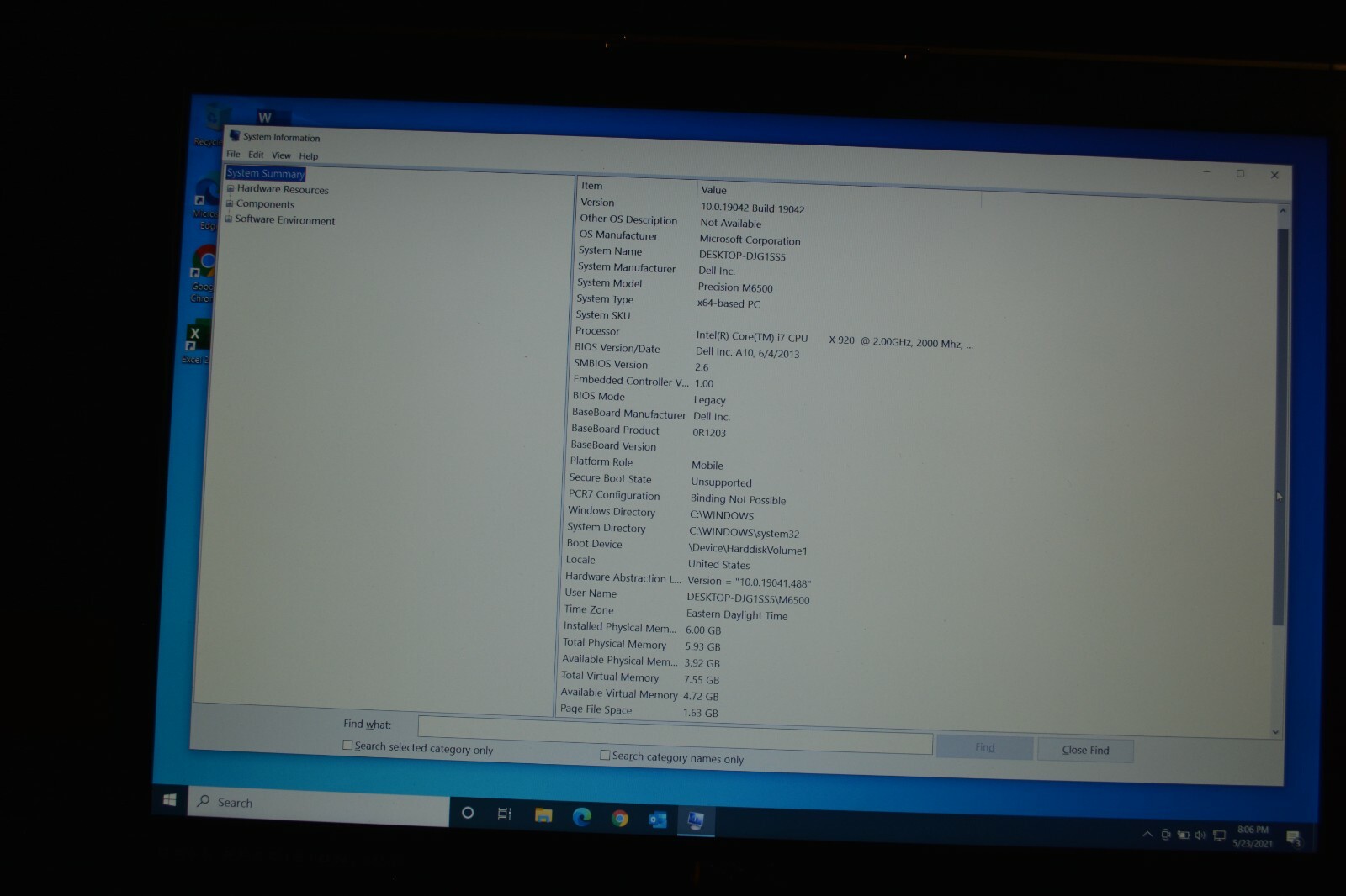 Dell Precision M6500 17in. I7 920x Extreme Nvidia Evo 830 SSD Win 10 1920×1200