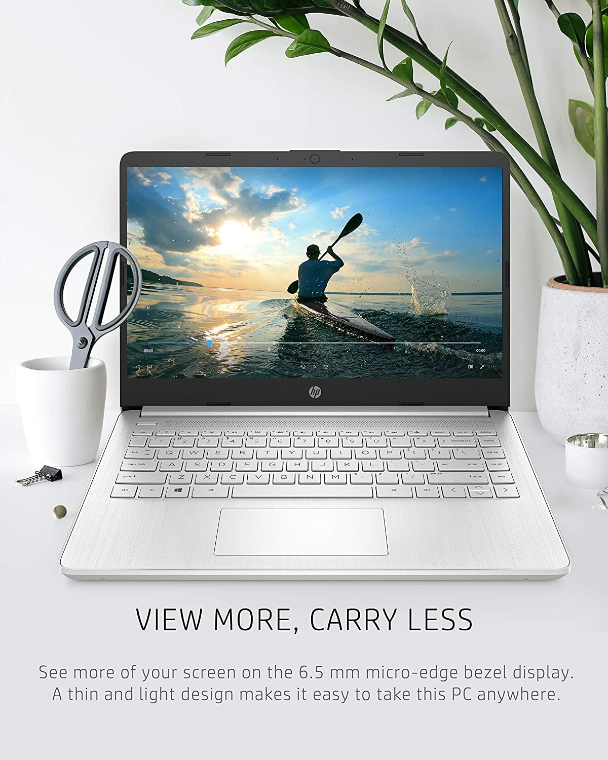 NEW HP 14-fq0090nr Laptop 14″ 4GB RAM 128GB SSD Notebook AMD Athlon Gold