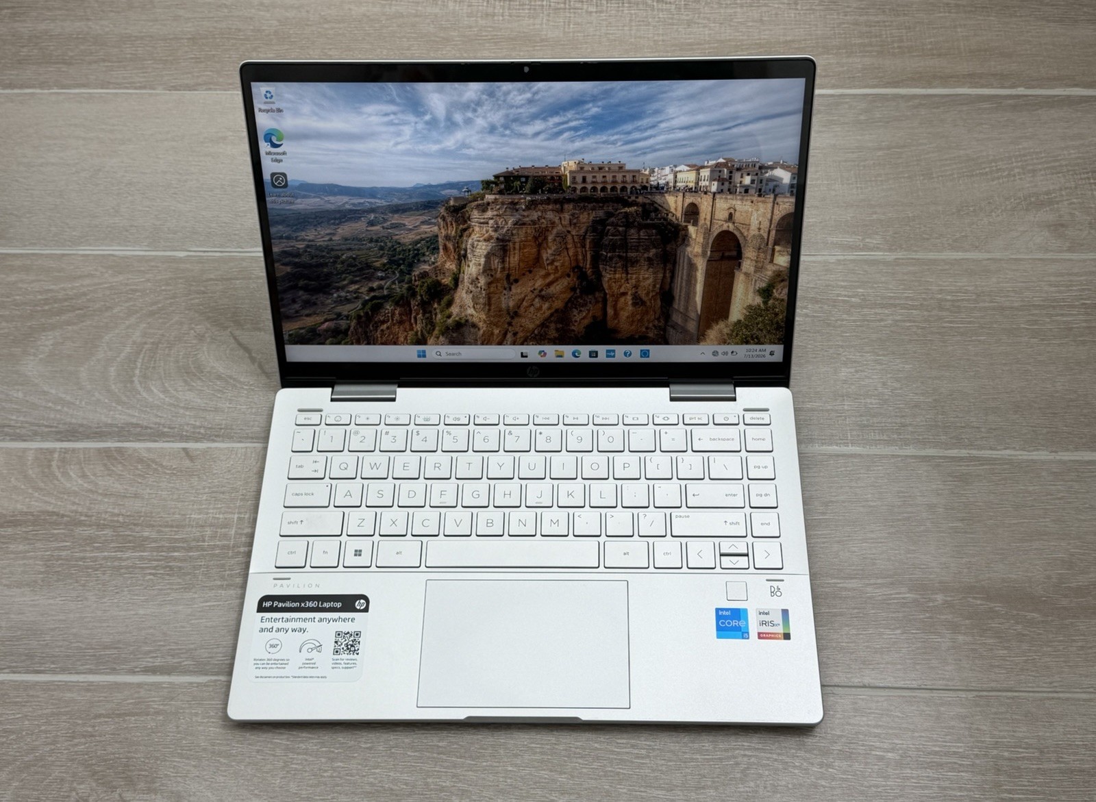 HP Pavilion x360 14-EK0033DX 14″ Touch Laptop Core i5-1235U 8GB RAM 256GB NVMe