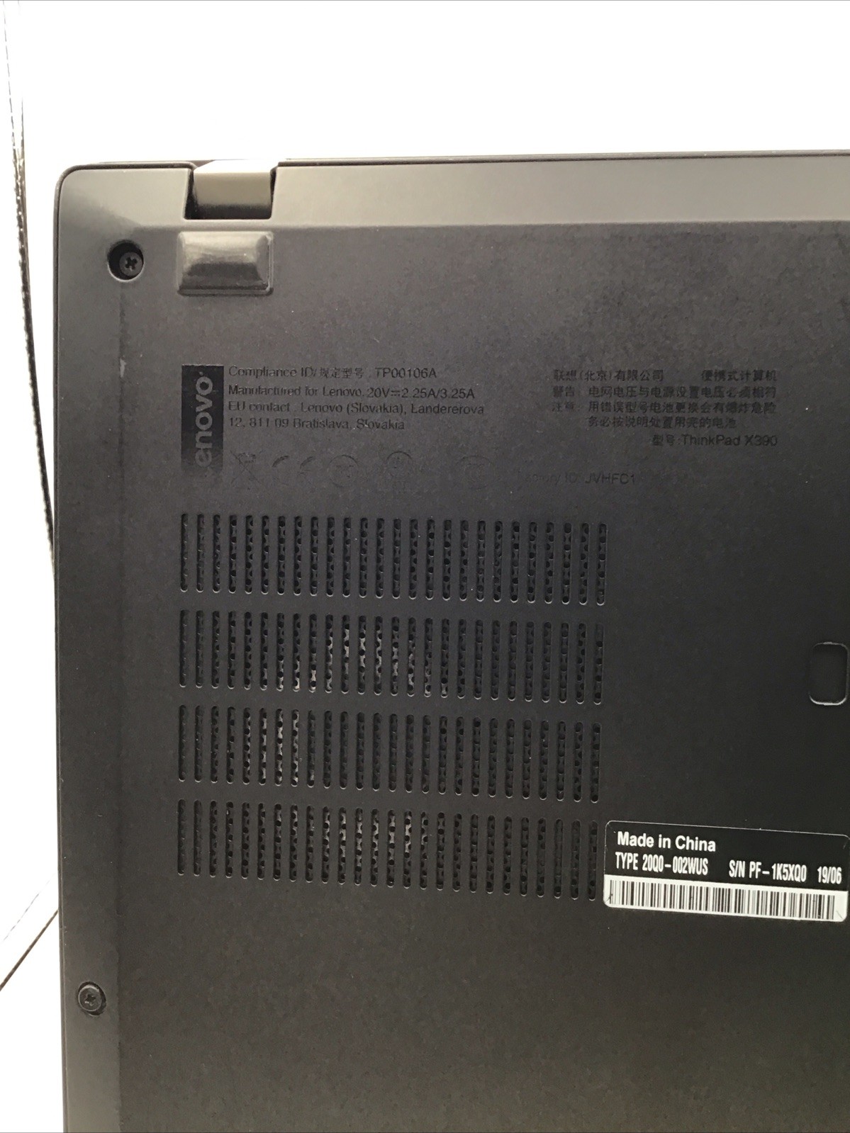 Lenovo ThinkPad X390 13.3″ Laptop i7-8665U 8GB RAM 512GB SSD Win11Pro Used READ