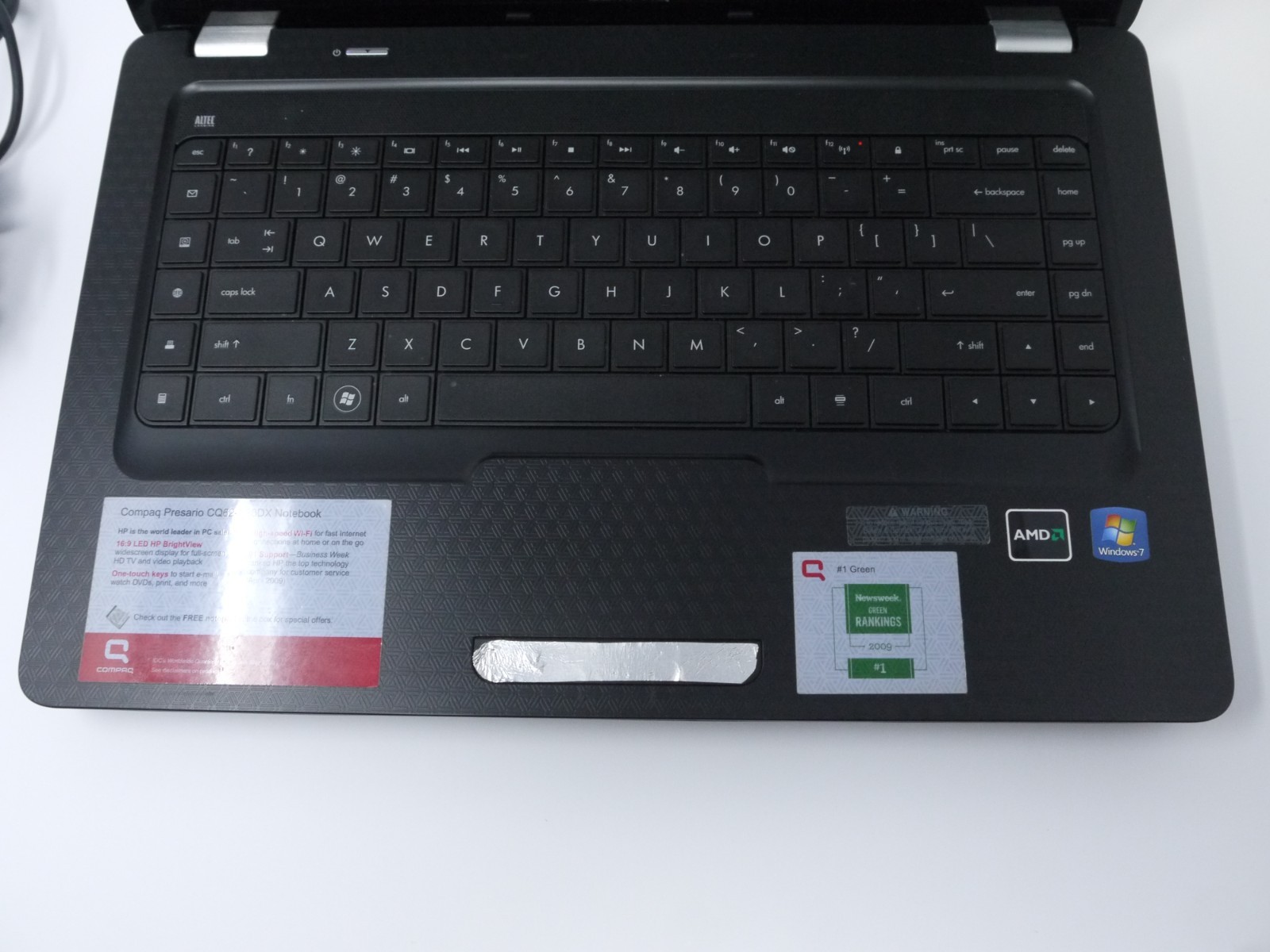 Compaq CQ62 15.6″ Laptop – AMD V120 / 3GB Ram / 160GB HDD / Win10 / New Battery