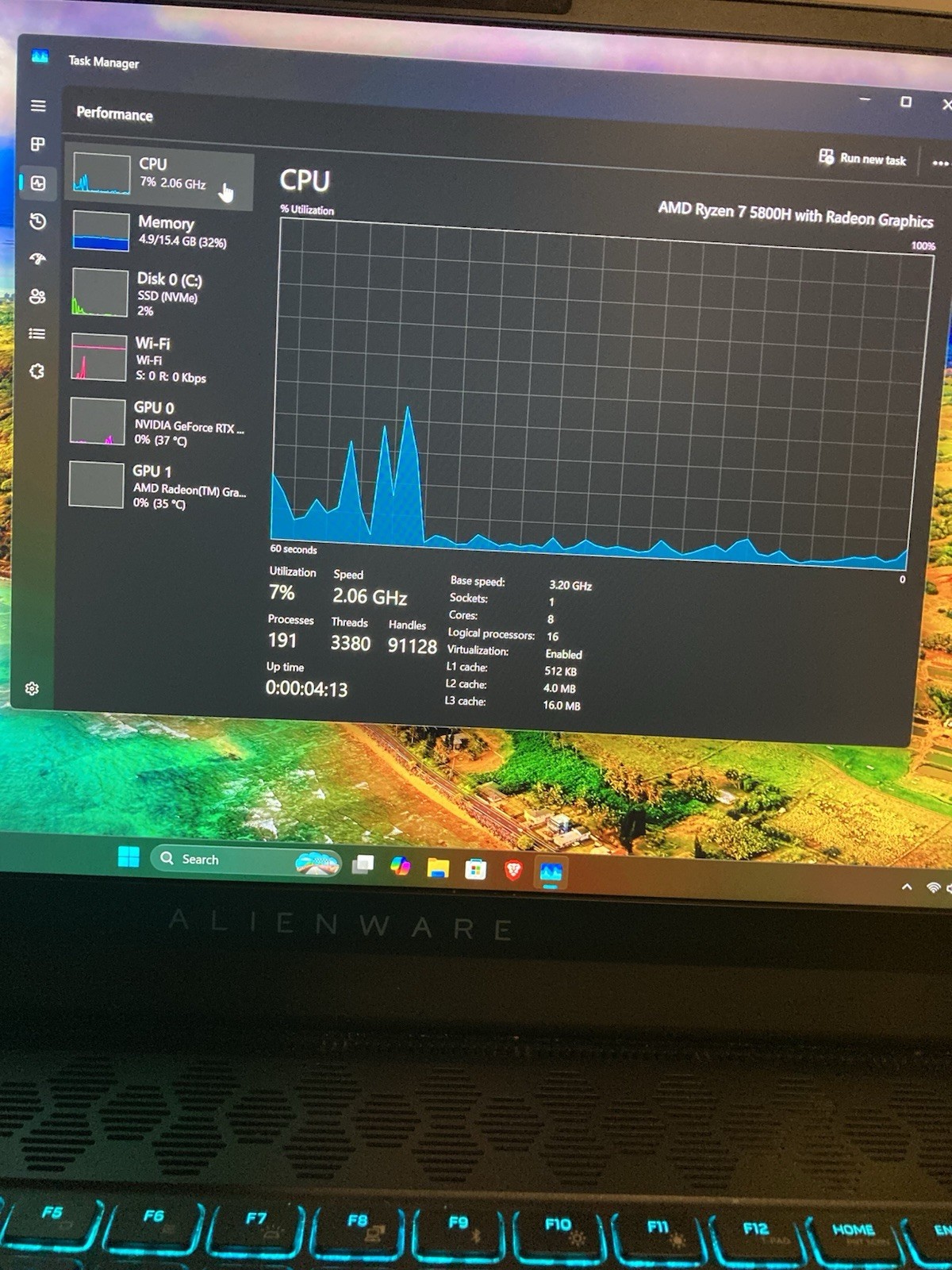 Alienware M15 R5 Ryzen Edition 64GB RAM, 512GB NVMe, Ryzen 7 5800H, RTX 3070