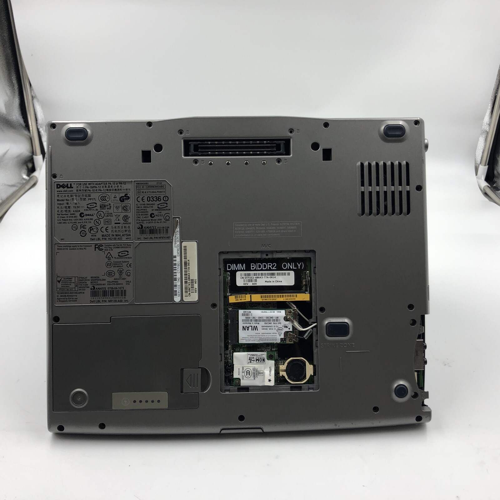 Dell Latitude D520 C2D T5550 1.66GHz Unknown RAM/HDD/OS NO CADDY (FOR PARTS)
