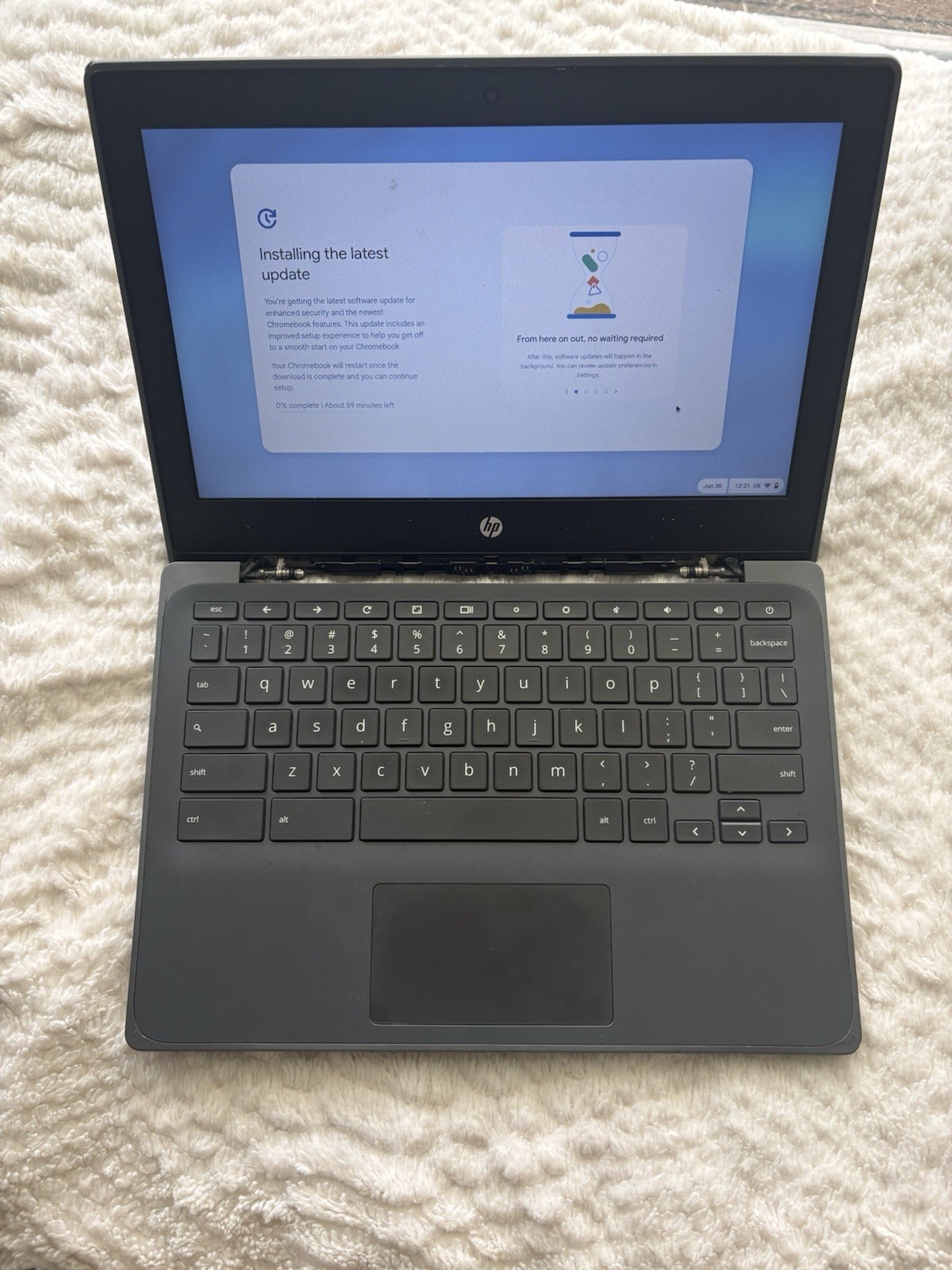 HP Chromebook 11.6in AMD Athlon Laptop, Chrome OS, Black, USB-C