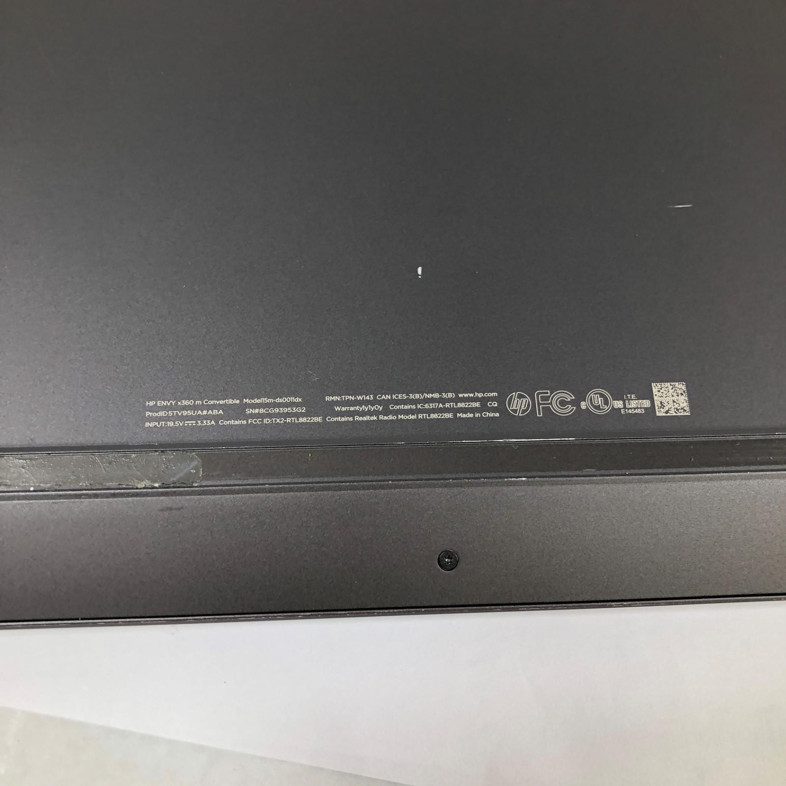 HP Envy x360 15m-ds0011dx AMD Ryzen 5 3500U 8Gb 256Gb 1080P acceptable