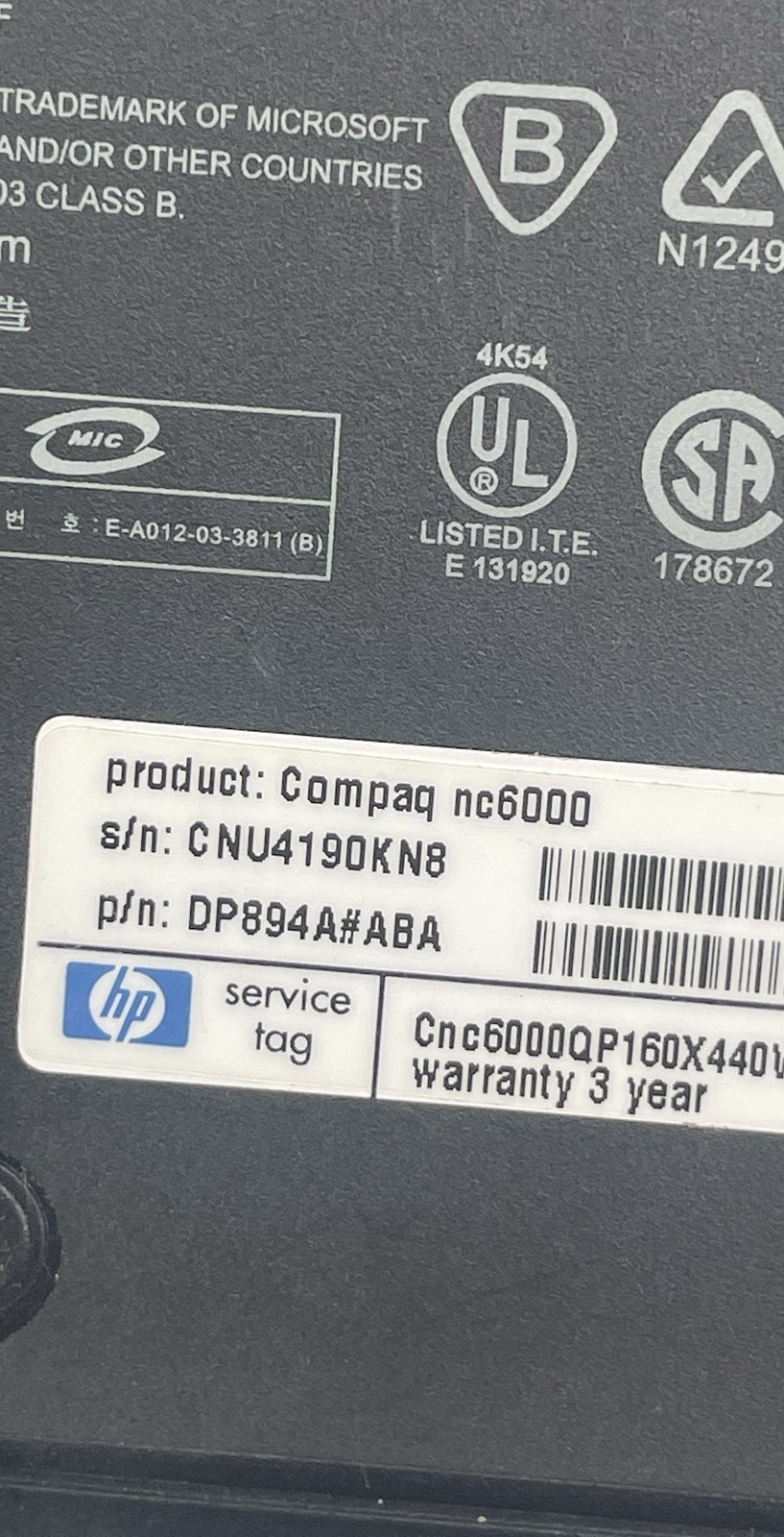 HP G71 17.3-inch & Compaq nc6000 14.1-inch Intel Core Laptops No HDD Bundle