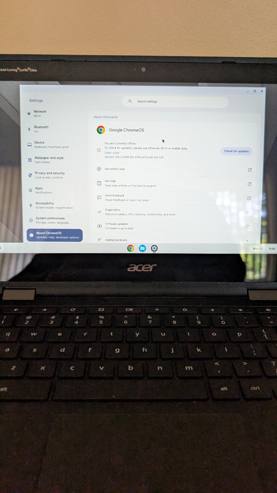 Acer Chromebook Spin 511 R752T-C2YP 11.6 inch screen, 4 GB 32 GB WiFi