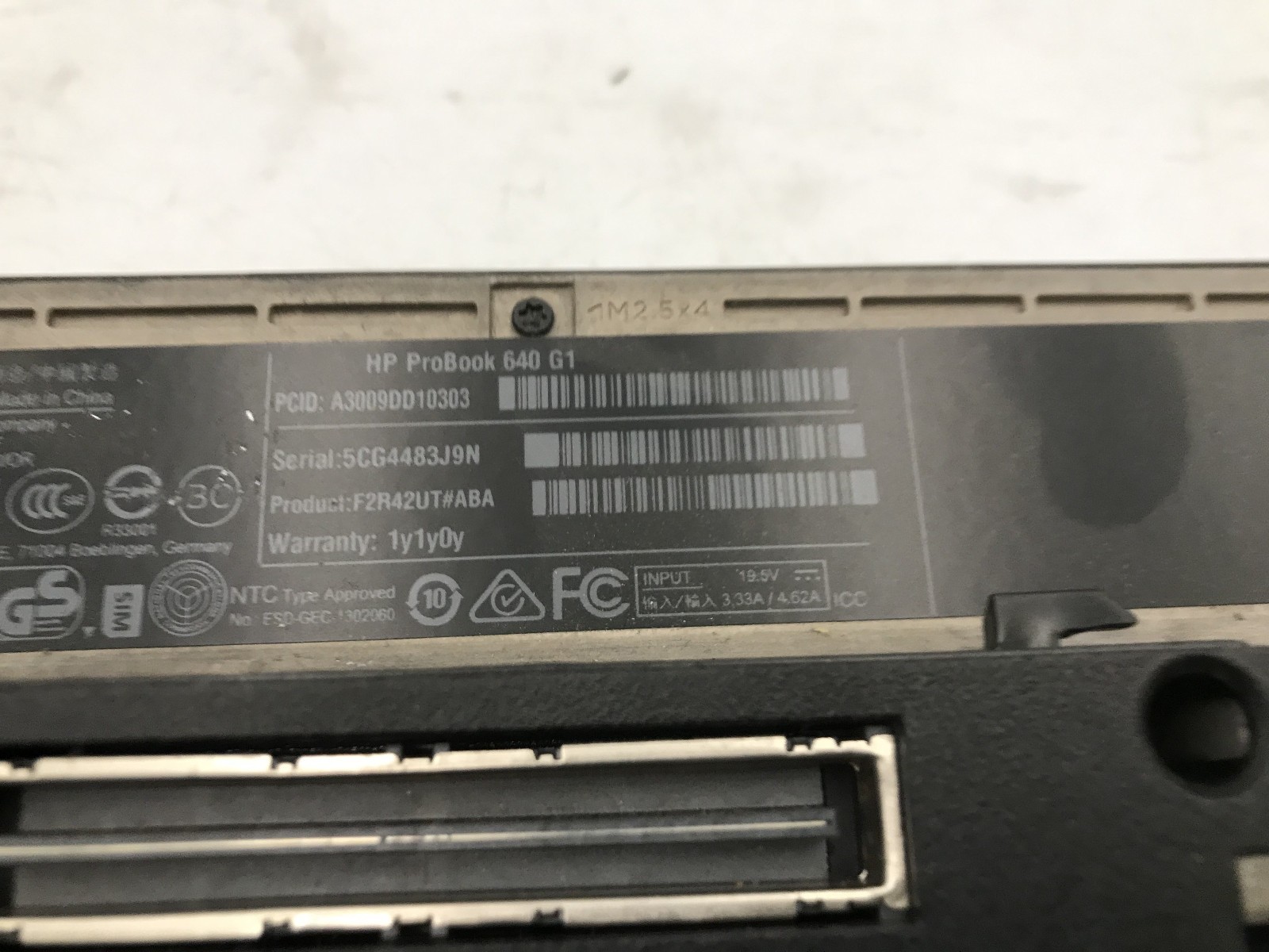 HP PROBOOK 640 G1 -BOOTS TO BIOS/BAD LCD- INTEL i5 4200U – NO RAM – READ DESC-BB