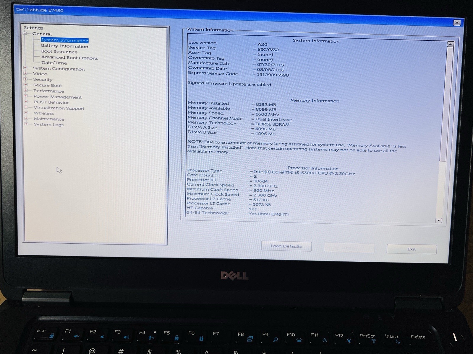 Dell Latitude E7450,8G,i5,256GB SSD, Latest Version Of Win11 Pro,25H2