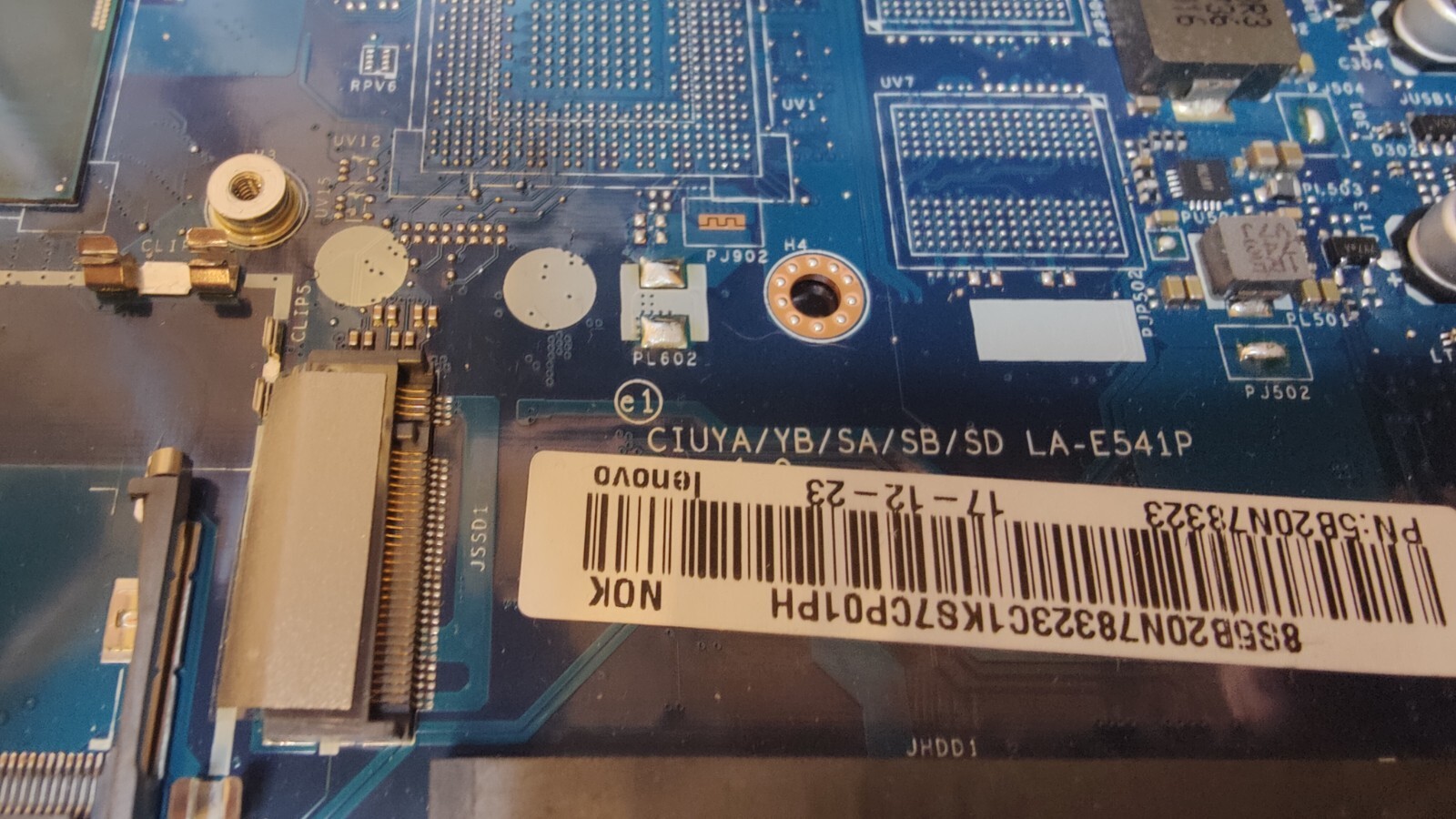 LENOVO 520-14 320S-14 SCHEDA MADRE LA-E541P INTEL 4415U INTEL HD 610