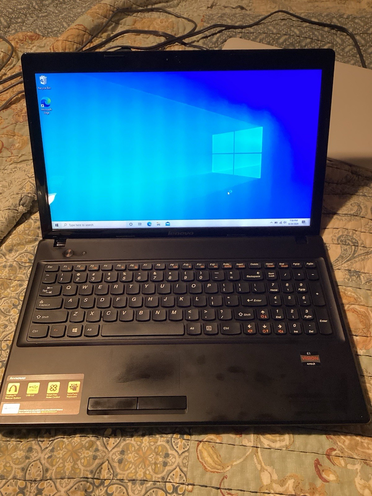 Lenovo G585 G Series 15.6″ AMD E1-1500 1.48GHz 4GB RAM Win10