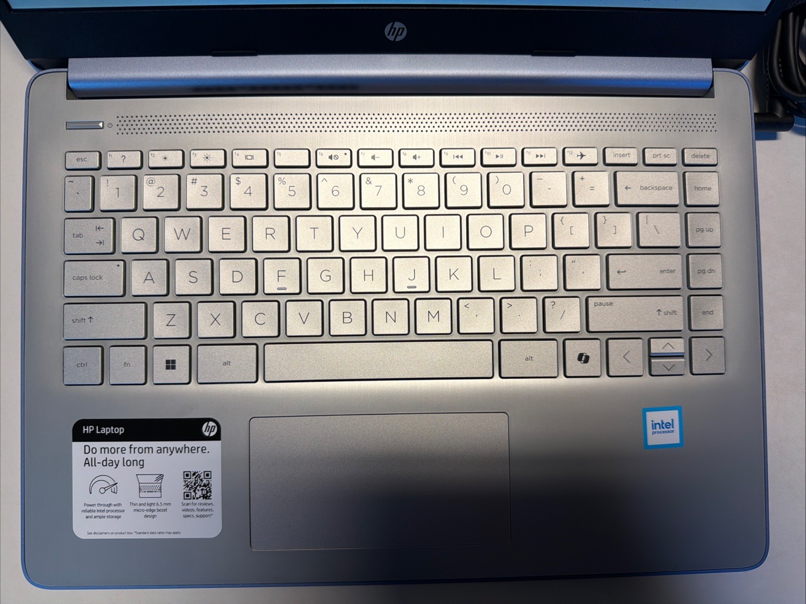 HP 14″ Laptop – Intel N150 2025 – 4GB Memory – 128GB UFS – Sky Blue 14-dq6012dx