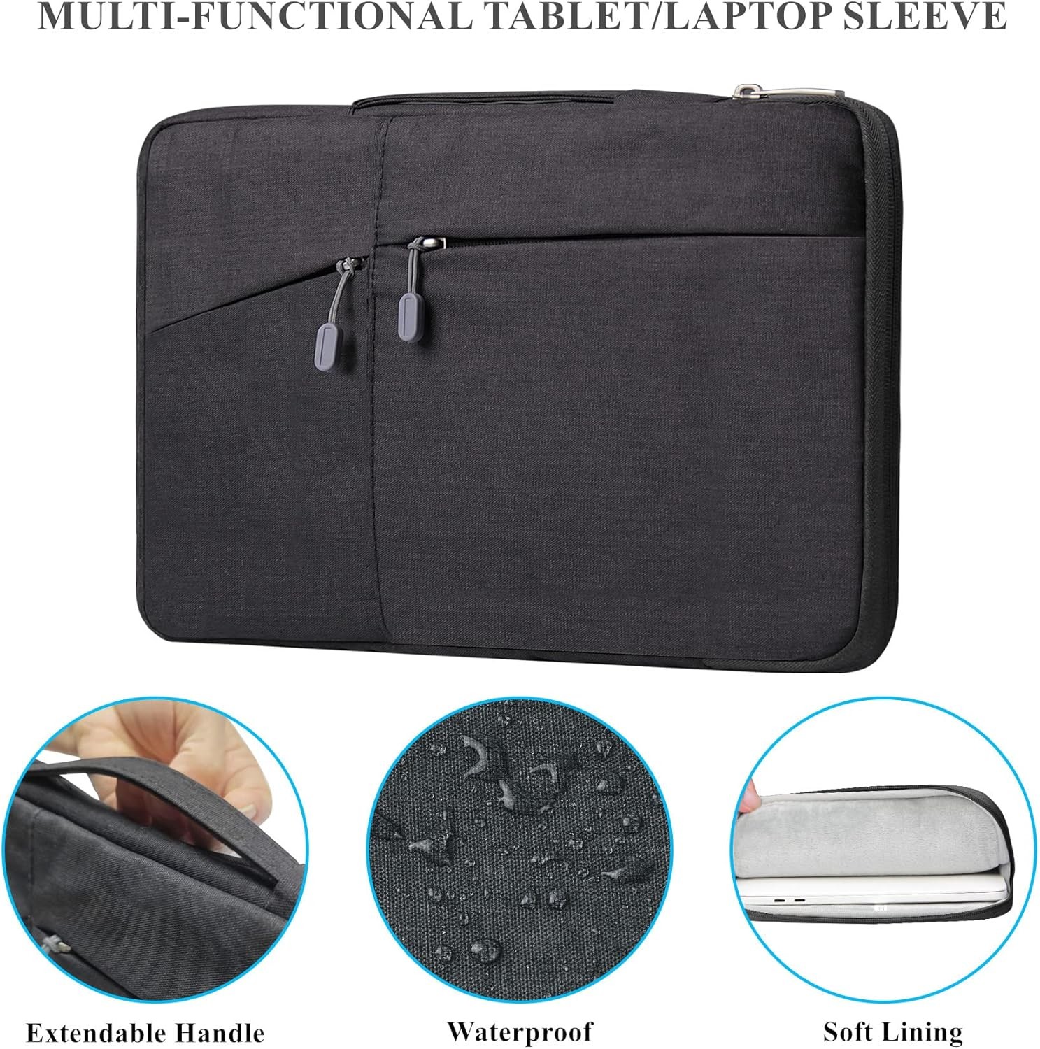 15″ Laptop Sleeve for Microsoft Surface Laptop 5/4/Book 3 15.6″, MacBook Air 15.