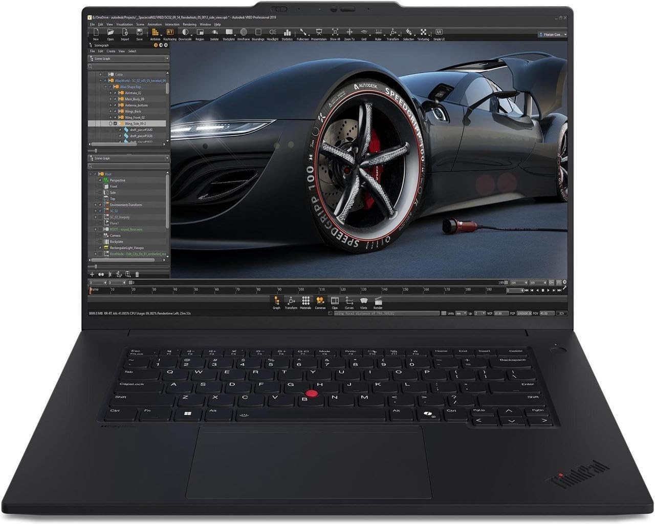 Lenovo ThinkPad P1 Gen 7 16″ Touchscreen 4K OLED Workstation – 32GB, 1TB Storage