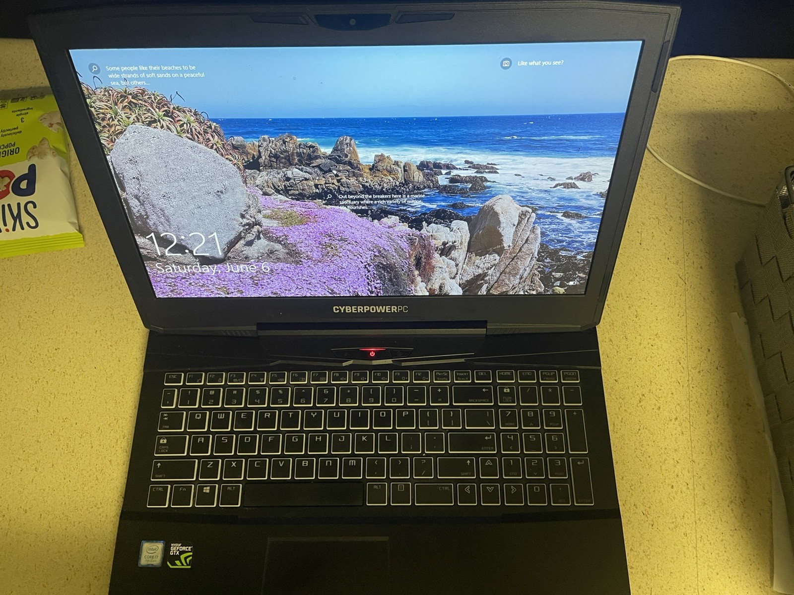 CyberPower Tracer Gaming Laptop I7-7700HQ NVIDIA GeForce GTX 1050 Ti 16GB RAM